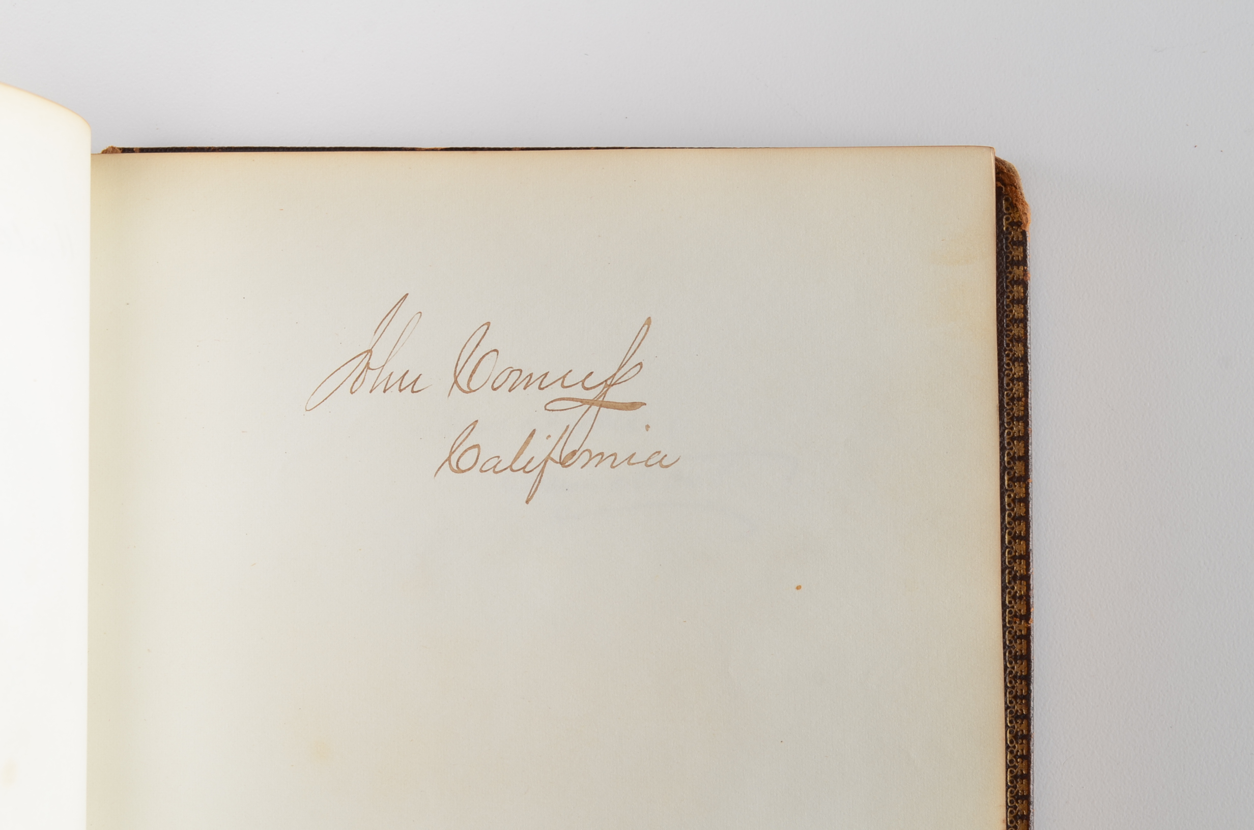 Rare Album with 142 Signatures of Lincoln & Historic 19th C. Men