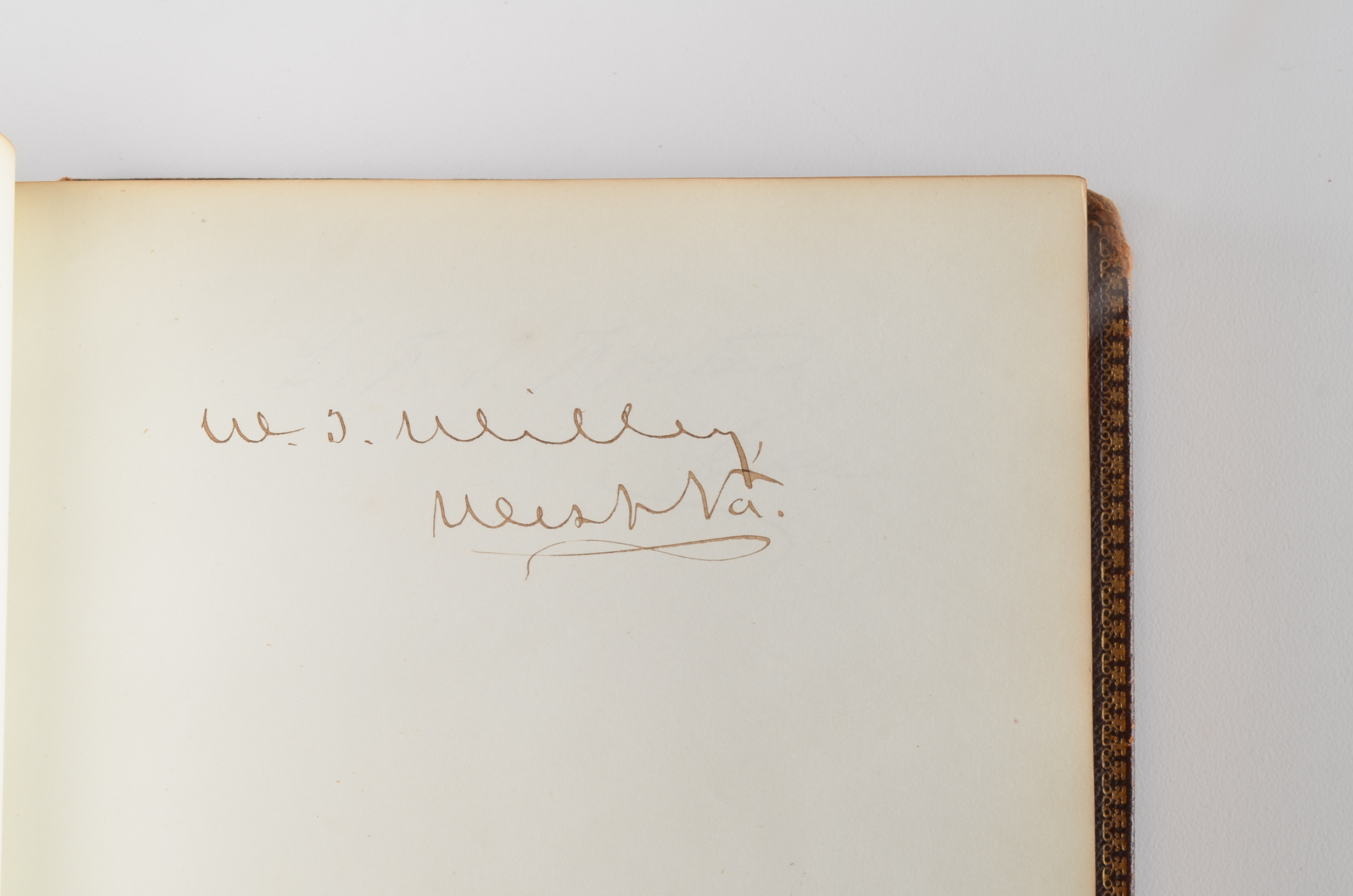 Rare Album with 142 Signatures of Lincoln & Historic 19th C. Men