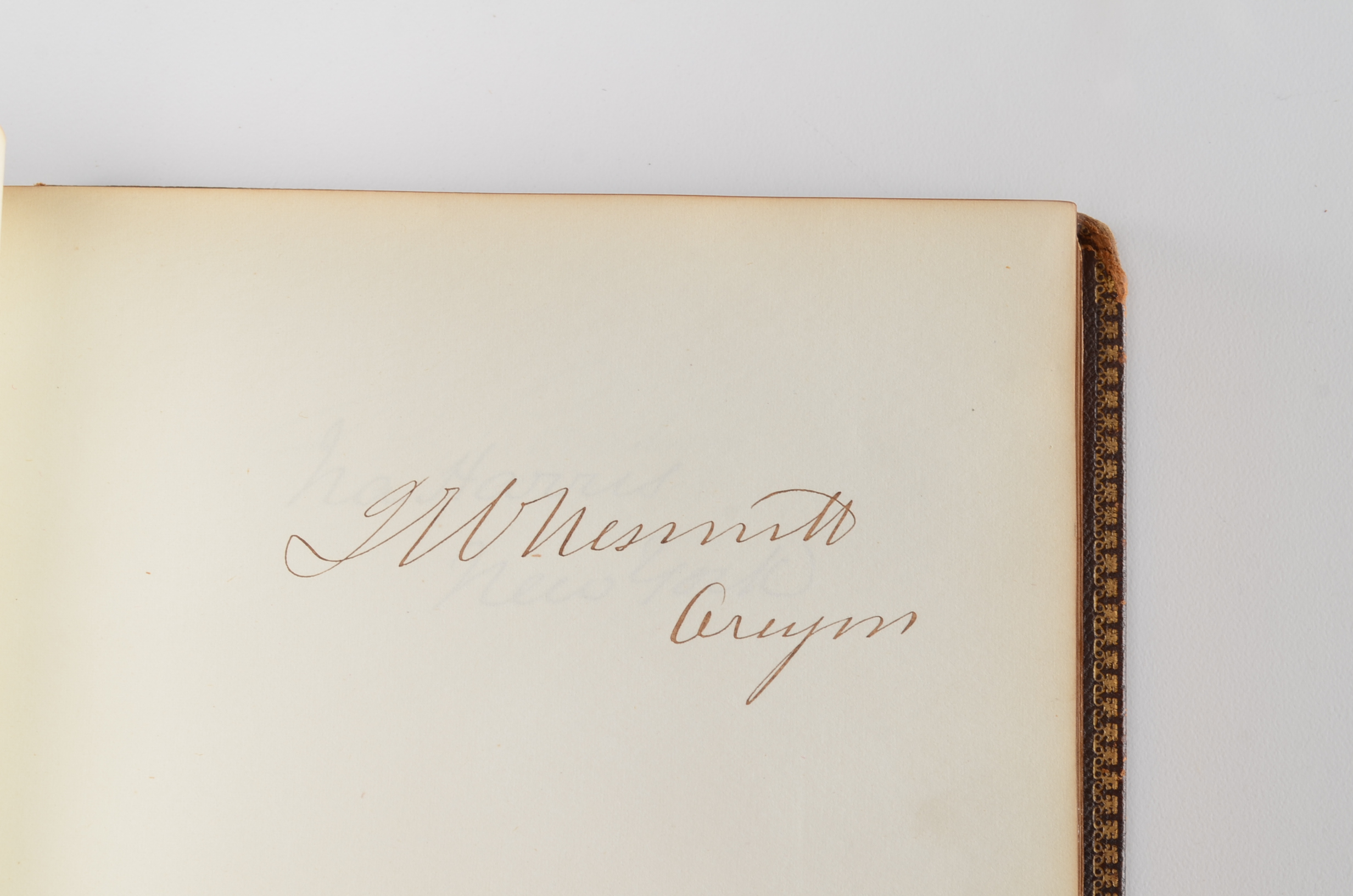 Rare Album with 142 Signatures of Lincoln & Historic 19th C. Men