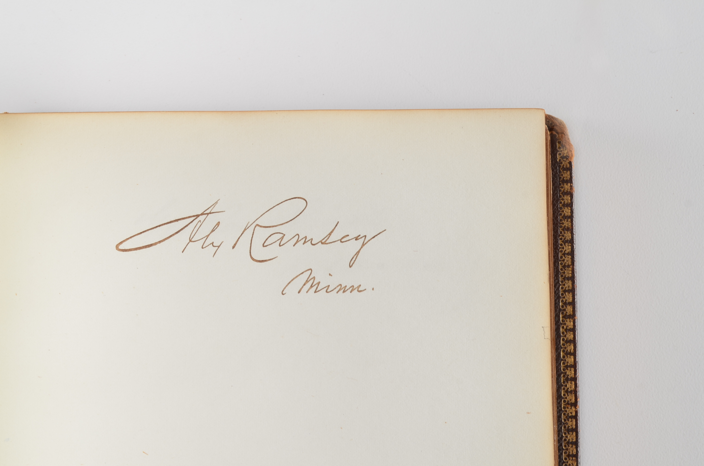 Rare Album with 142 Signatures of Lincoln & Historic 19th C. Men