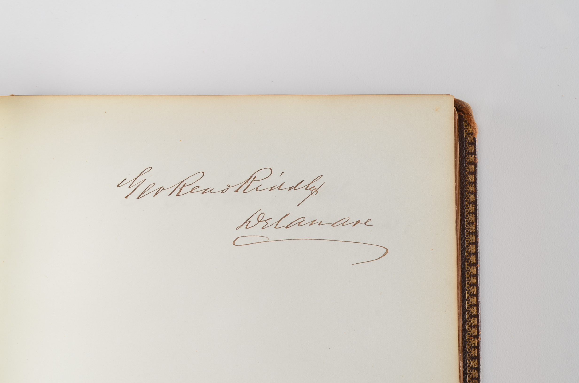 Rare Album with 142 Signatures of Lincoln & Historic 19th C. Men