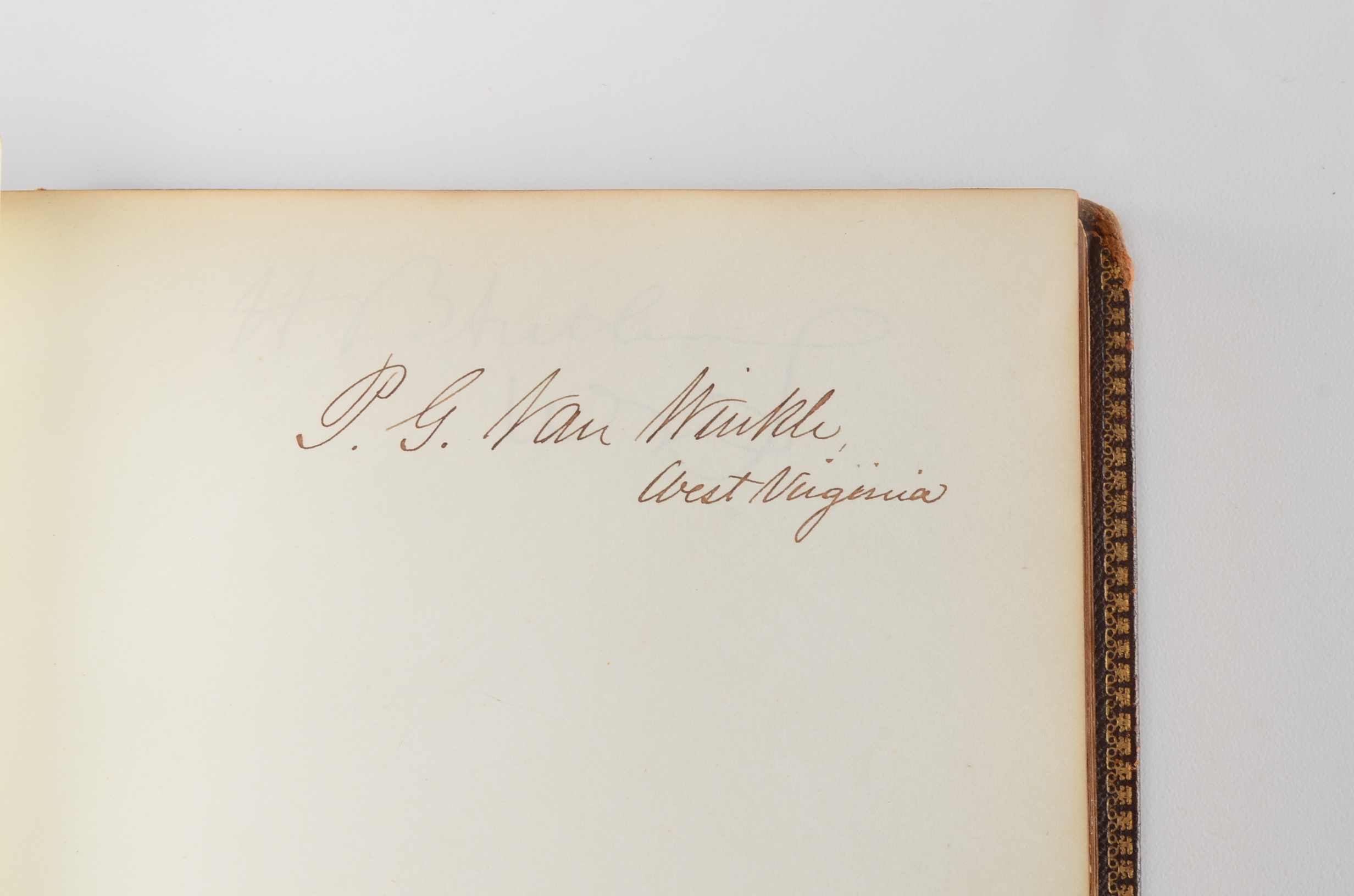Rare Album with 142 Signatures of Lincoln & Historic 19th C. Men