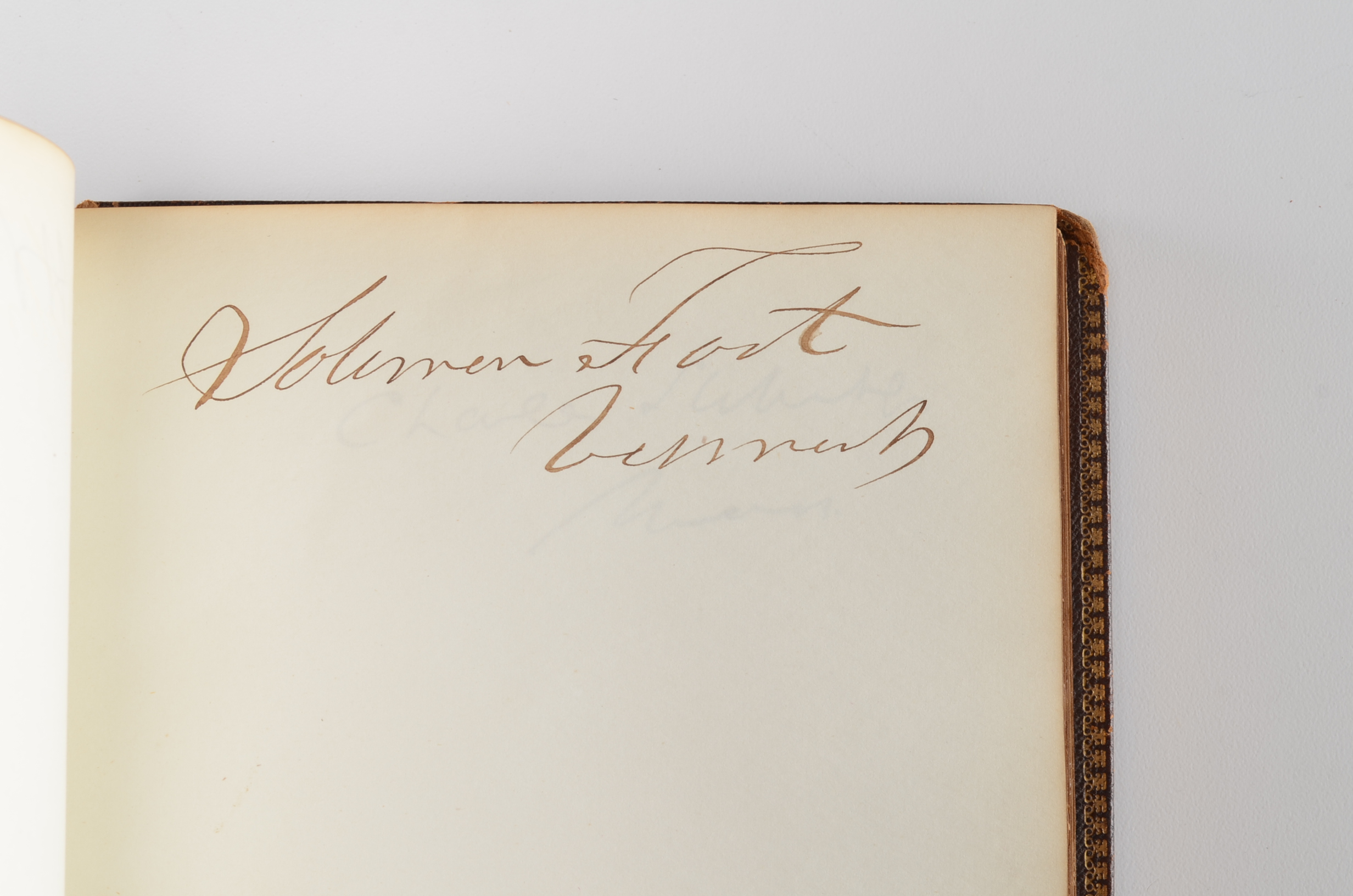 Rare Album with 142 Signatures of Lincoln & Historic 19th C. Men