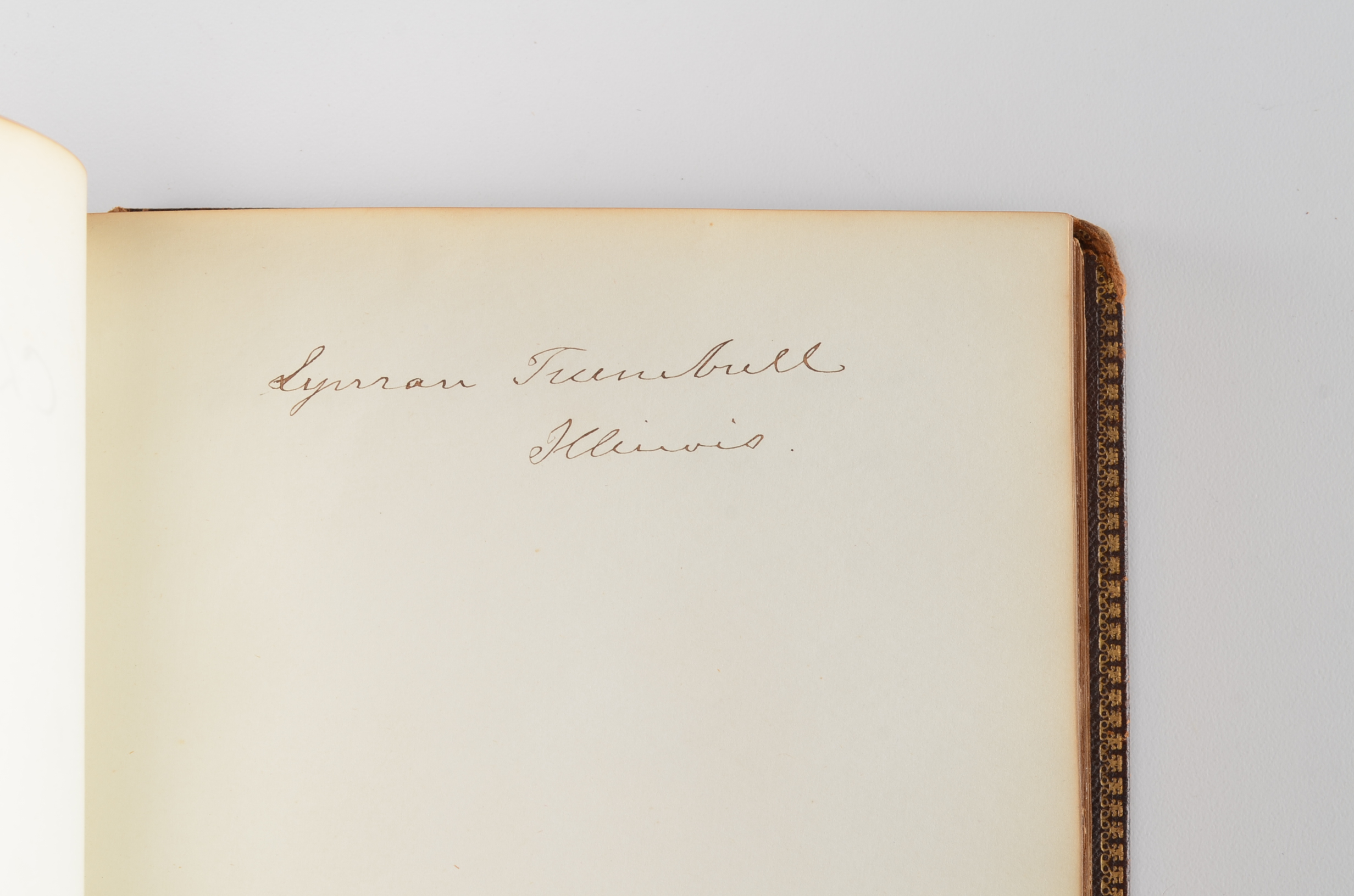 Rare Album with 142 Signatures of Lincoln & Historic 19th C. Men