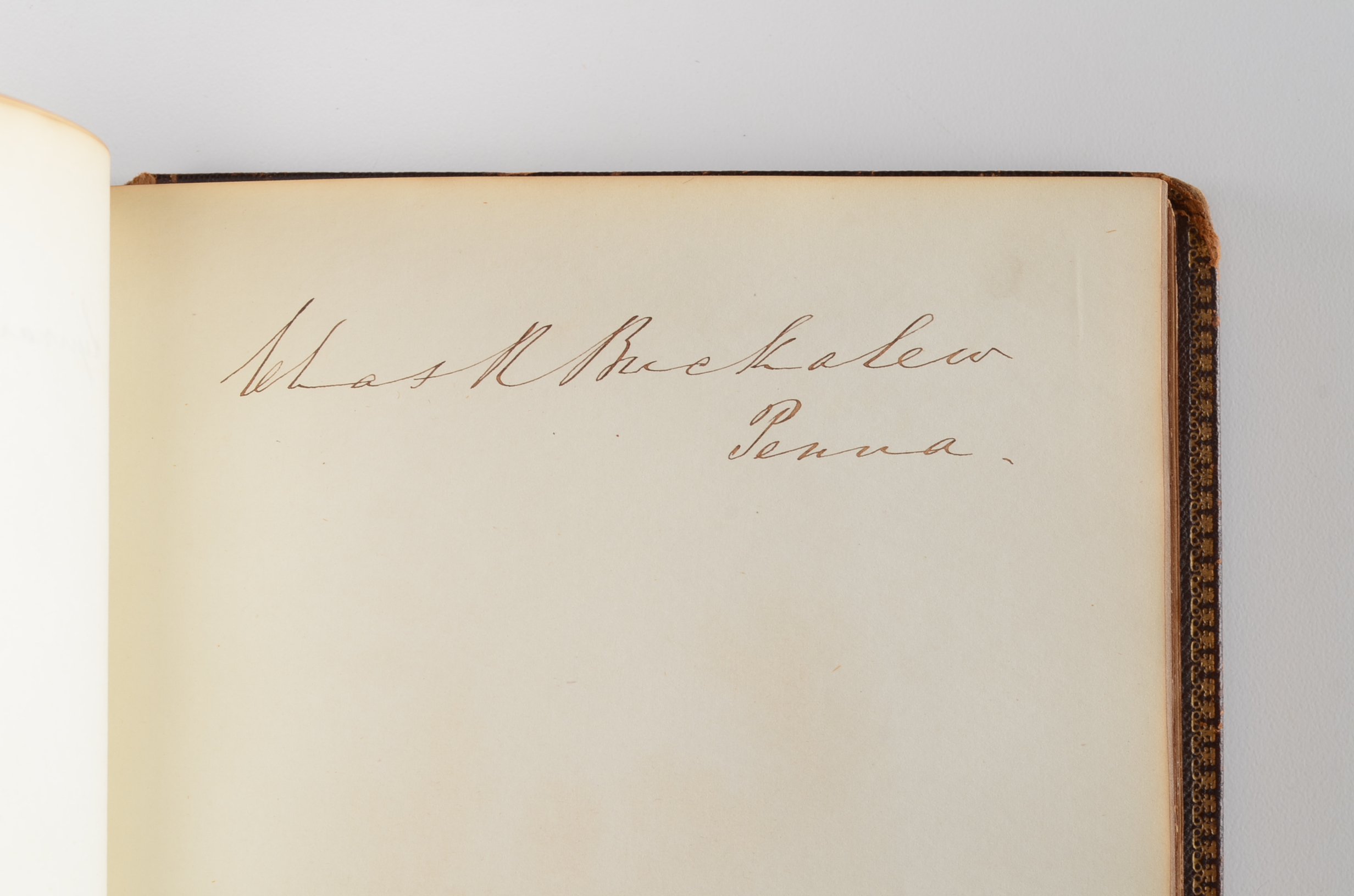 Rare Album with 142 Signatures of Lincoln & Historic 19th C. Men