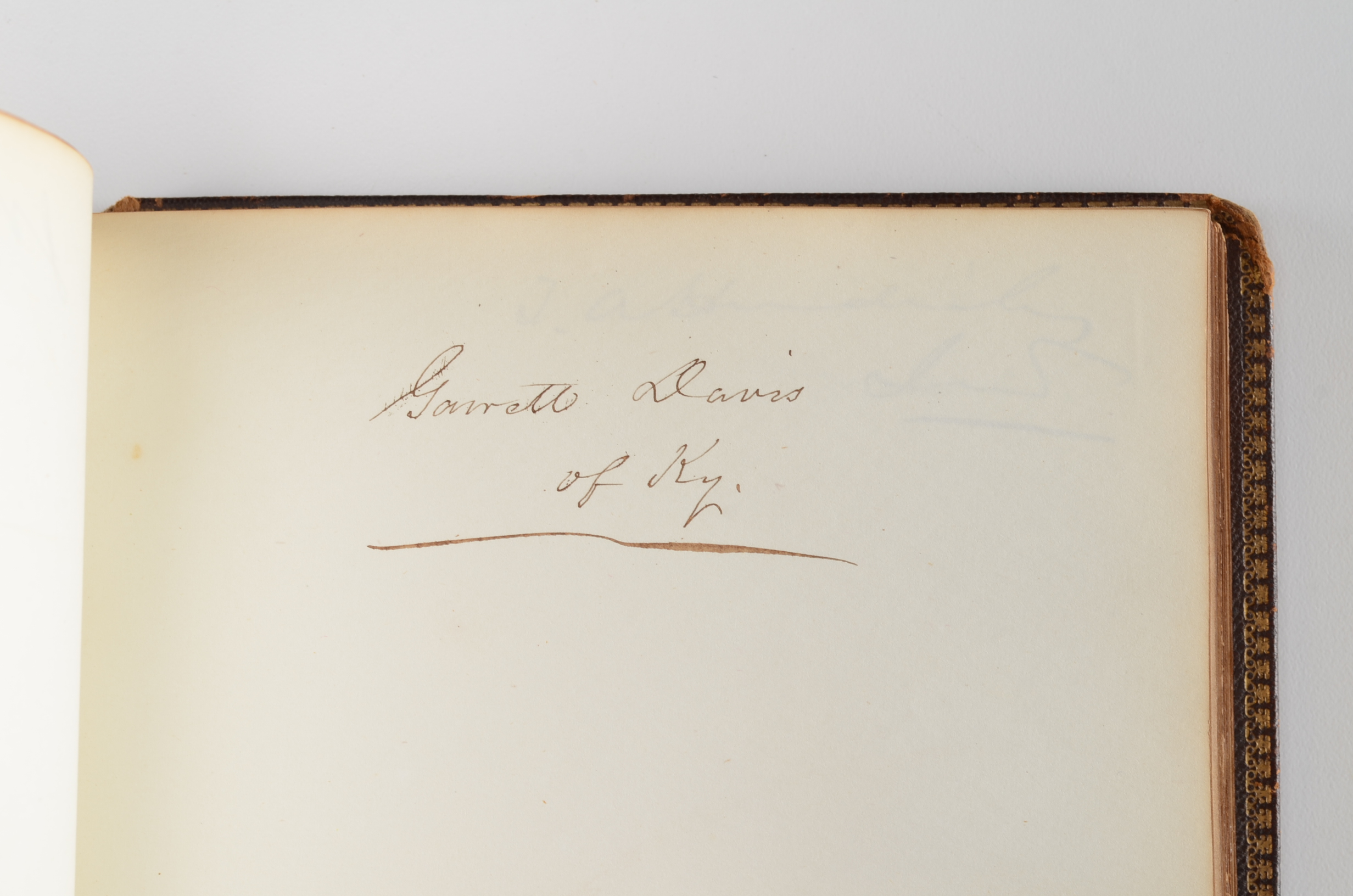 Rare Album with 142 Signatures of Lincoln & Historic 19th C. Men