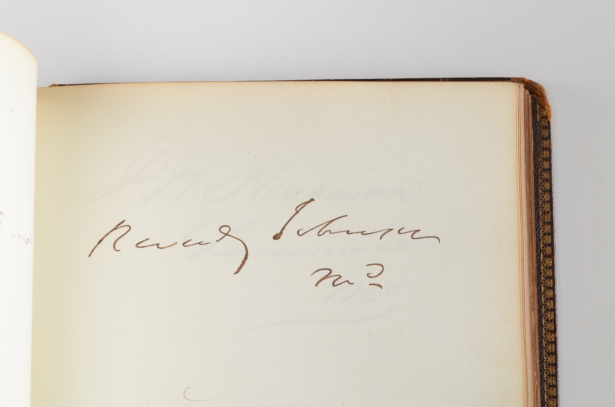 Rare Album with 142 Signatures of Lincoln & Historic 19th C. Men