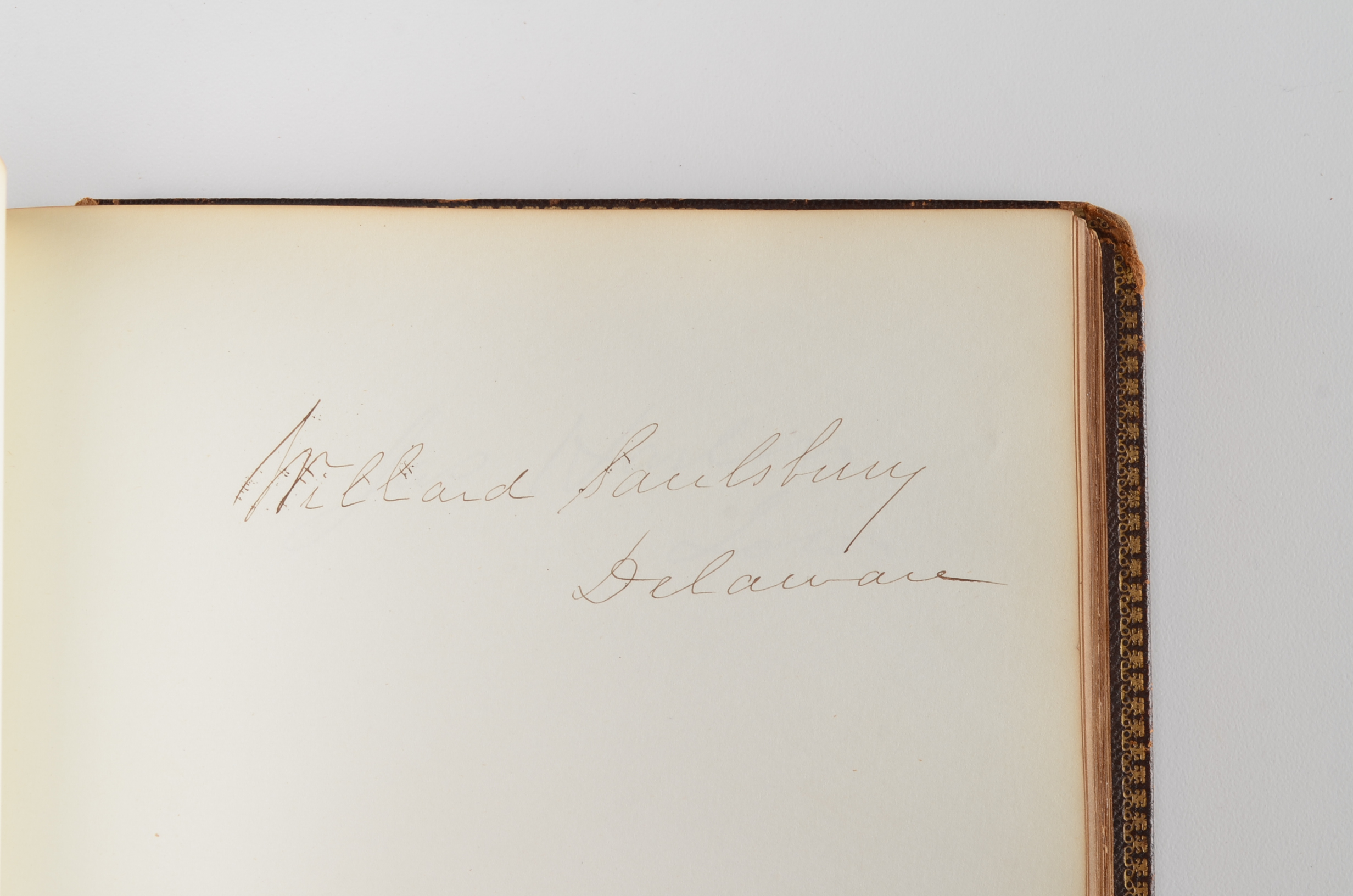 Rare Album with 142 Signatures of Lincoln & Historic 19th C. Men