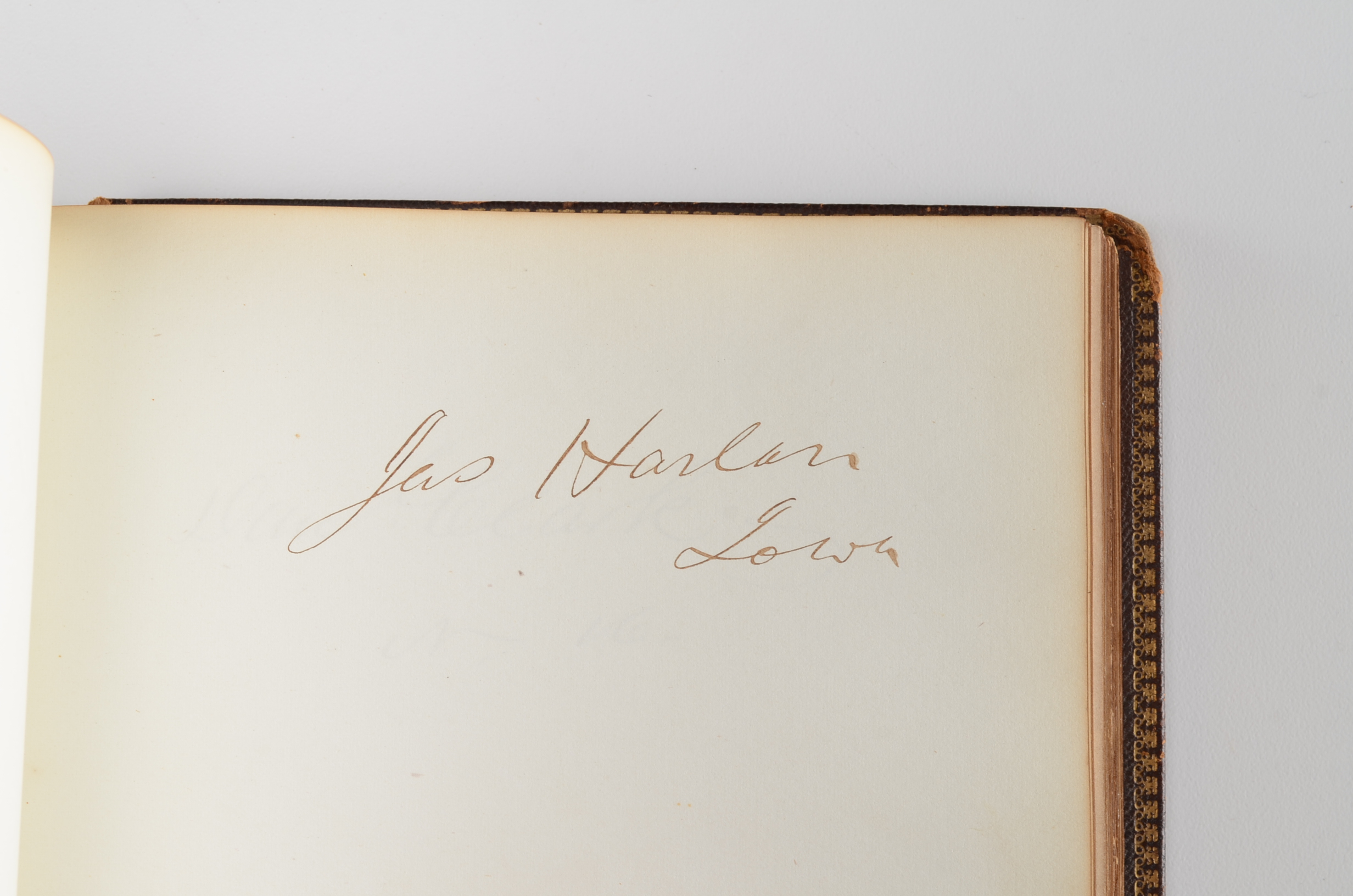 Rare Album with 142 Signatures of Lincoln & Historic 19th C. Men