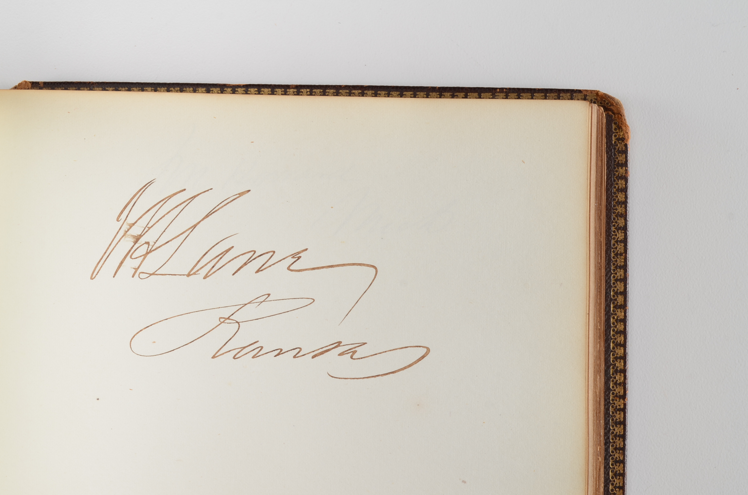 Rare Album with 142 Signatures of Lincoln & Historic 19th C. Men