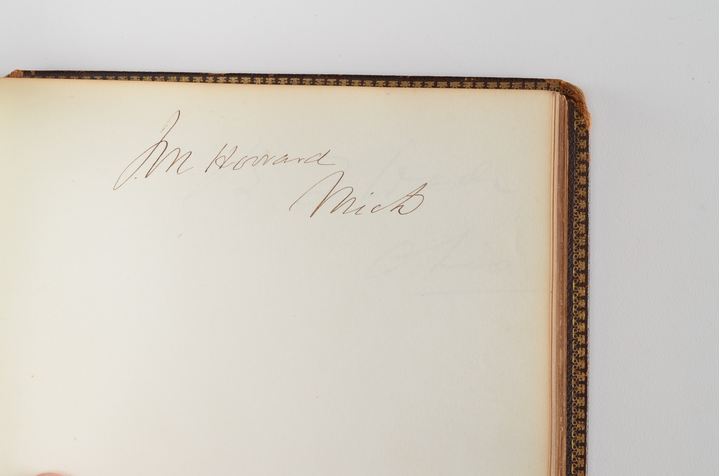 Rare Album with 142 Signatures of Lincoln & Historic 19th C. Men