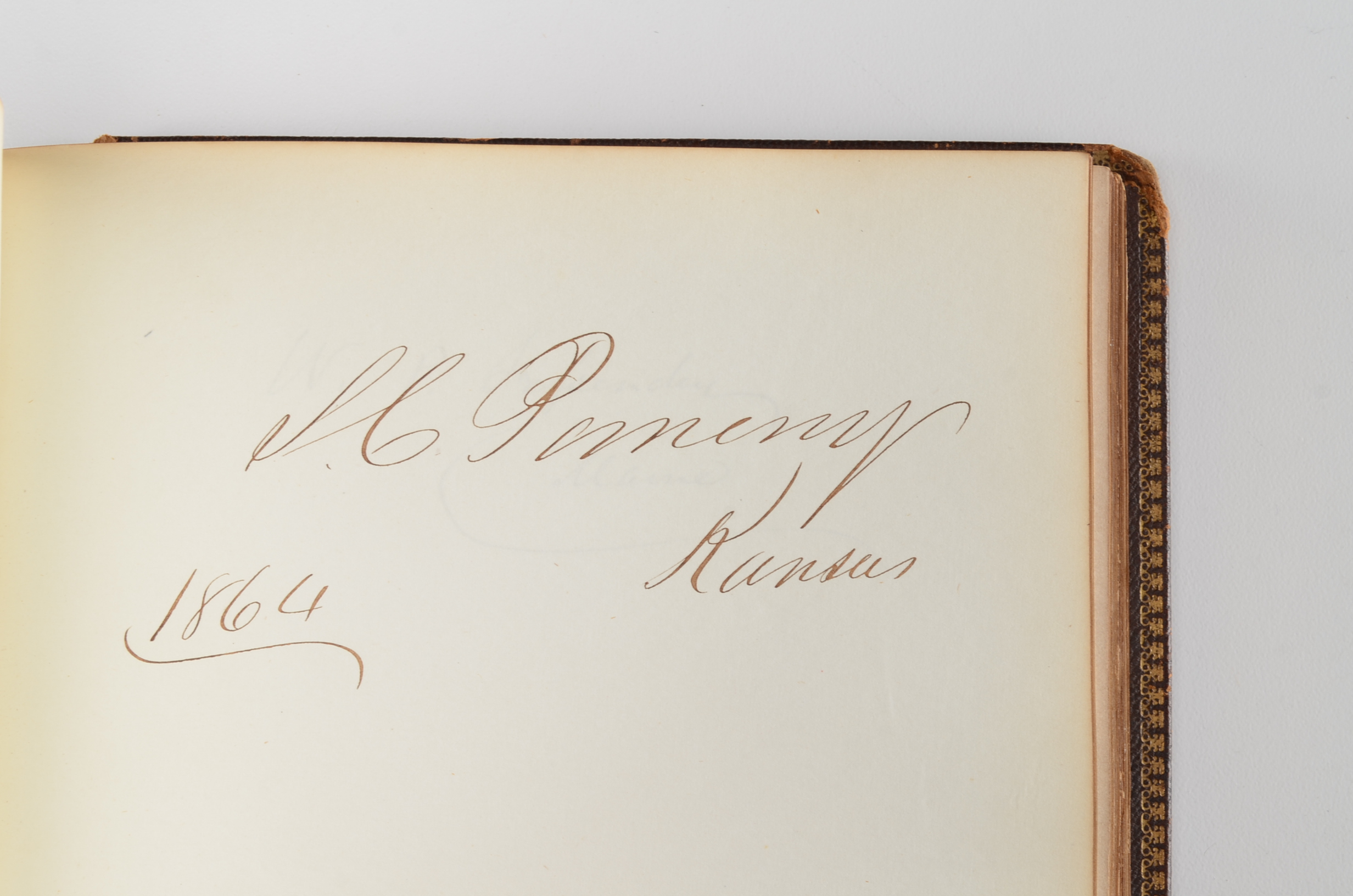 Rare Album with 142 Signatures of Lincoln & Historic 19th C. Men