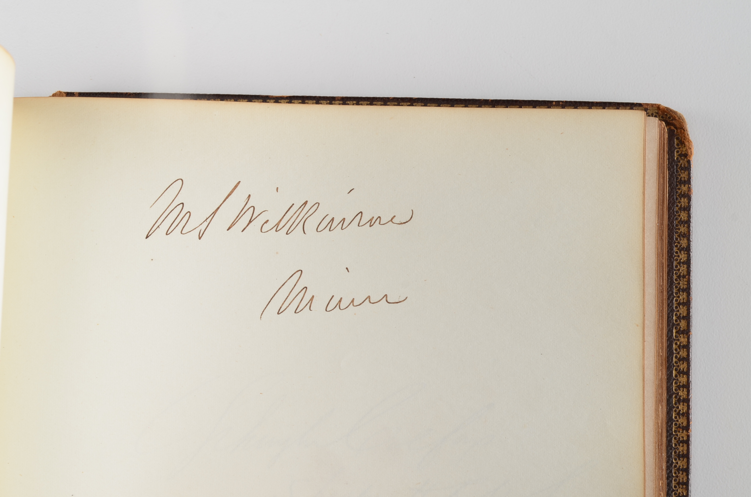Rare Album with 142 Signatures of Lincoln & Historic 19th C. Men