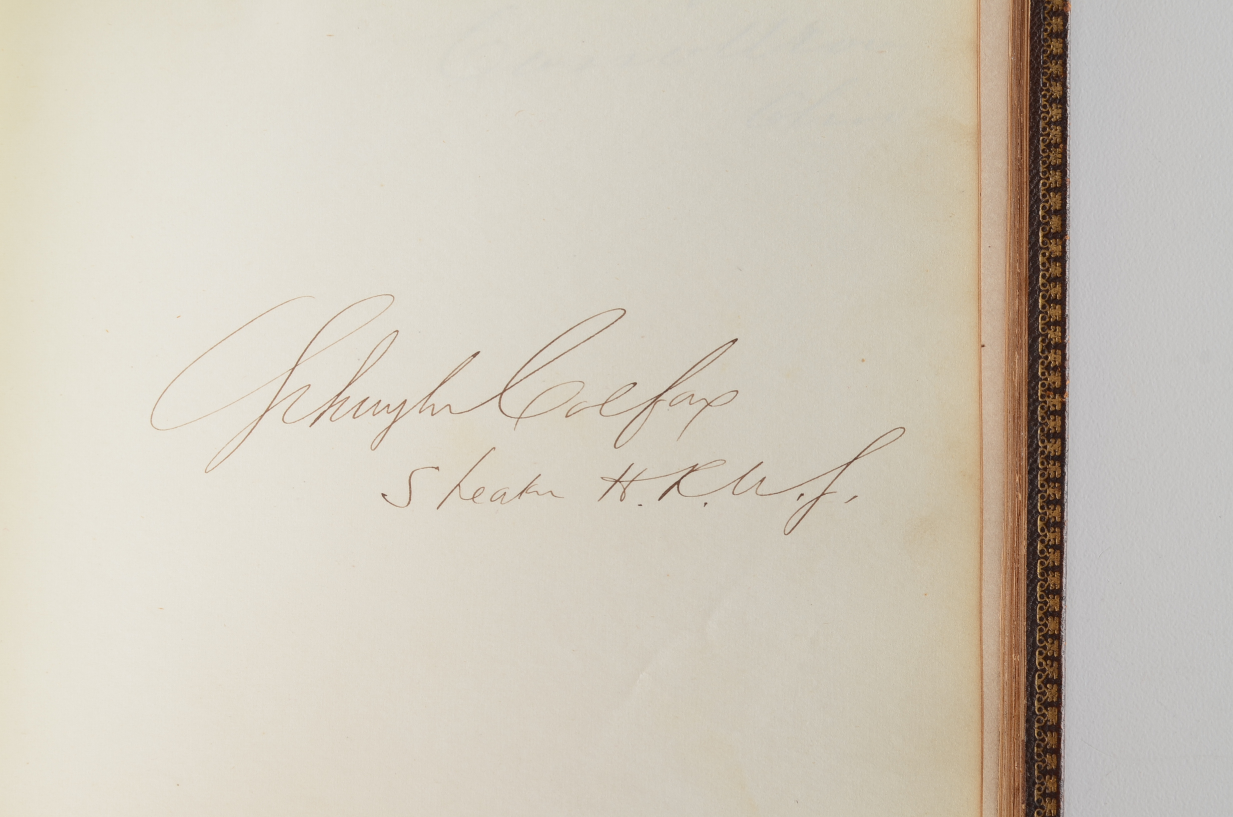 Rare Album with 142 Signatures of Lincoln & Historic 19th C. Men