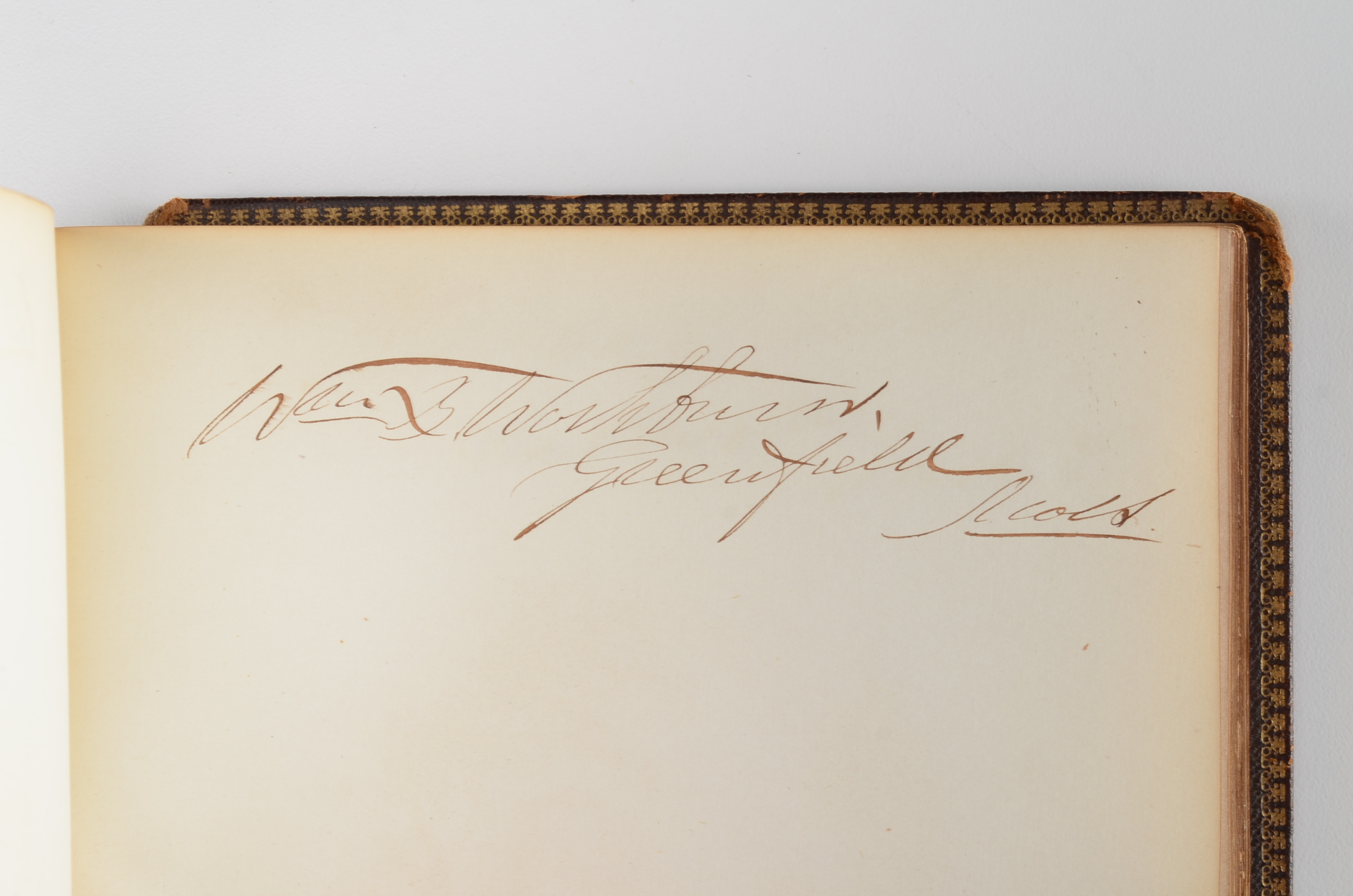 Rare Album with 142 Signatures of Lincoln & Historic 19th C. Men