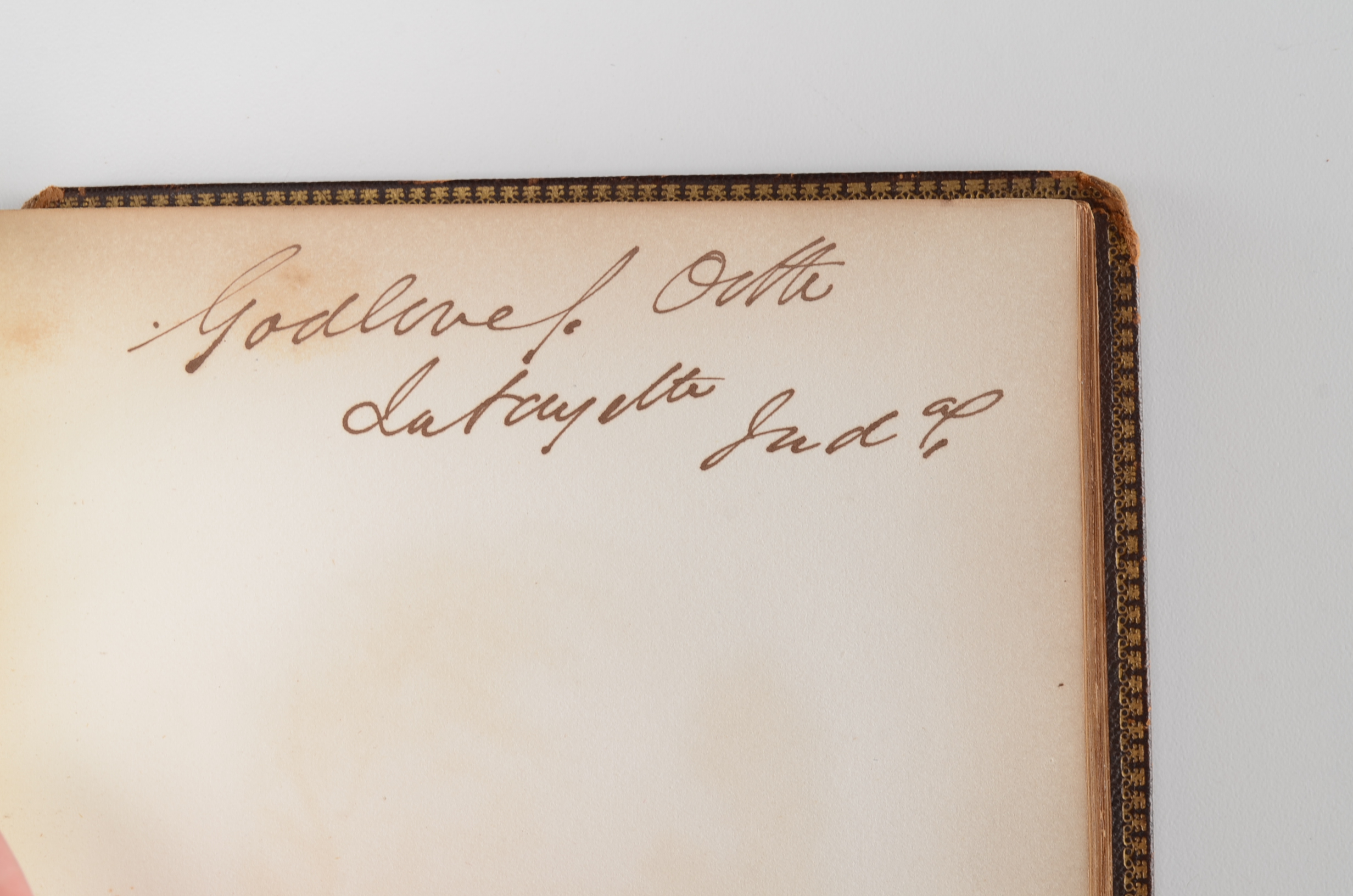 Rare Album with 142 Signatures of Lincoln & Historic 19th C. Men