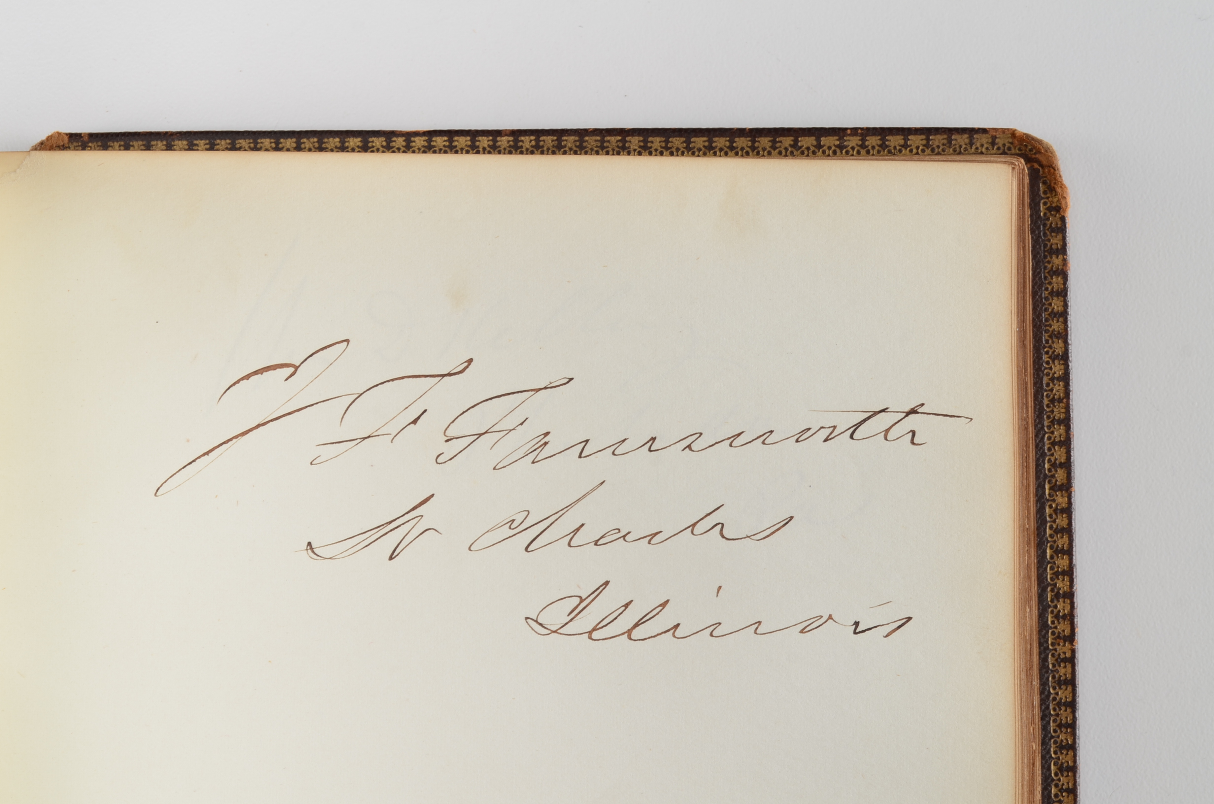 Rare Album with 142 Signatures of Lincoln & Historic 19th C. Men