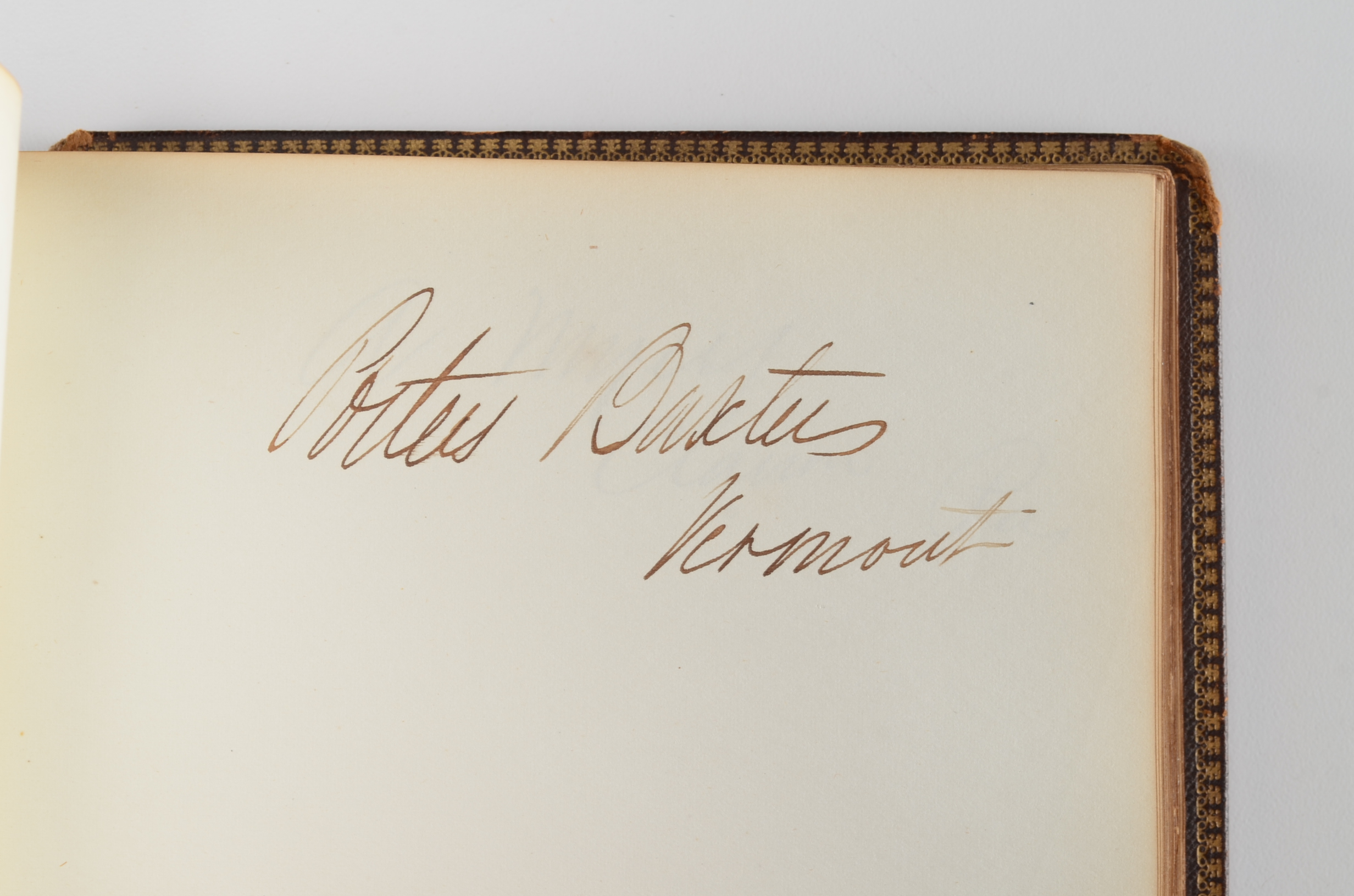 Rare Album with 142 Signatures of Lincoln & Historic 19th C. Men