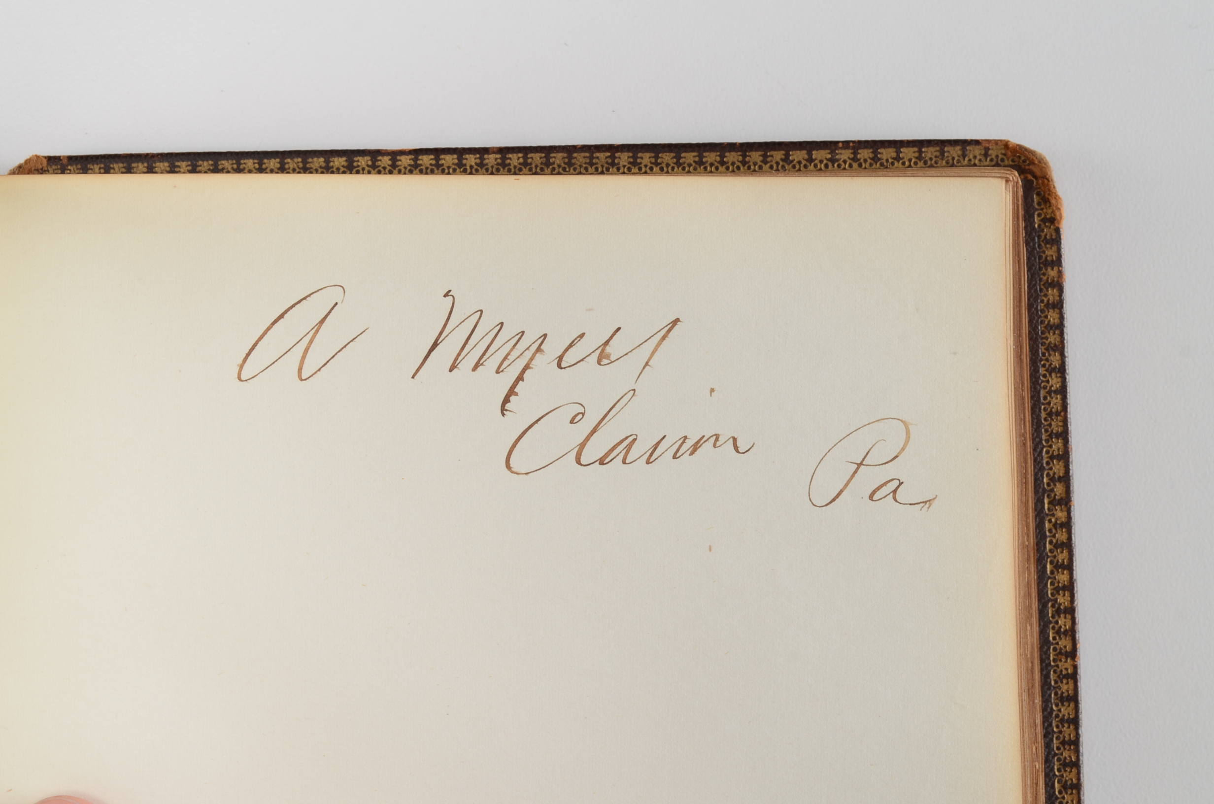 Rare Album with 142 Signatures of Lincoln & Historic 19th C. Men