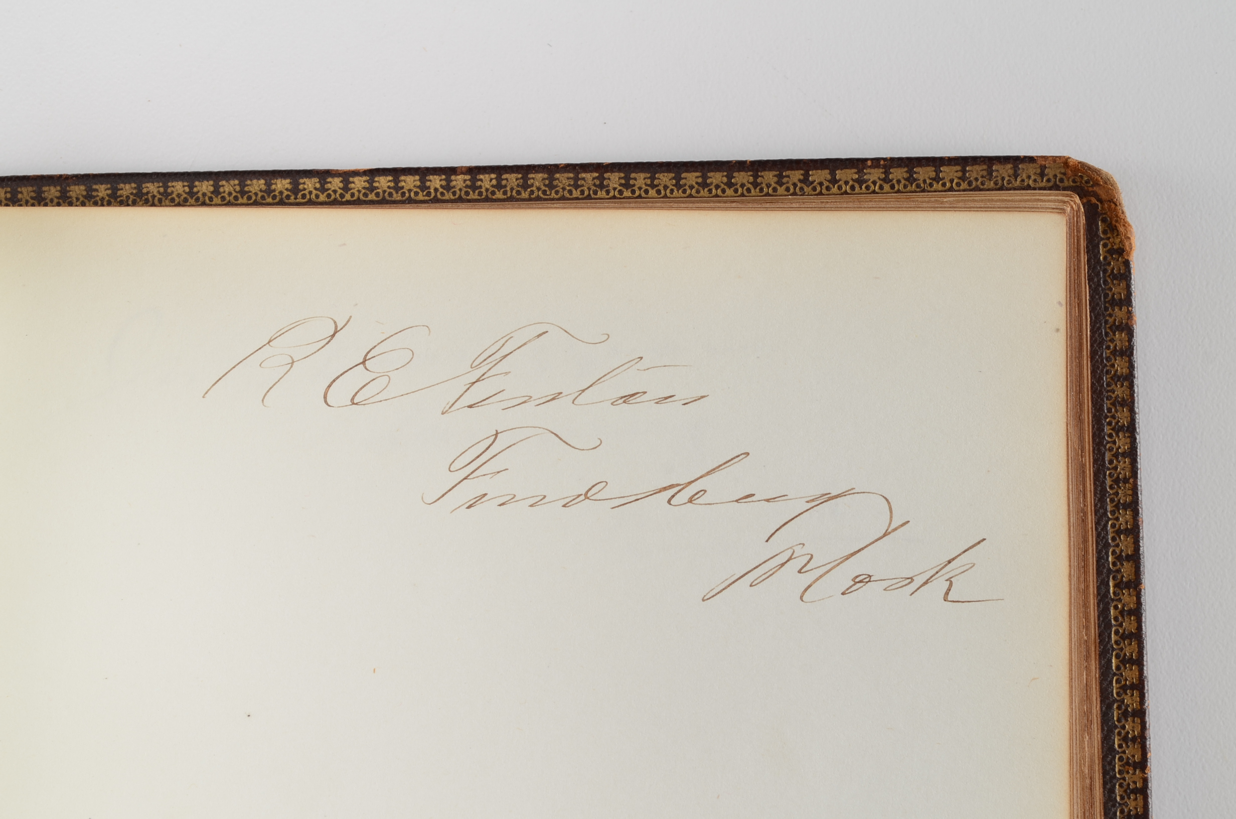 Rare Album with 142 Signatures of Lincoln & Historic 19th C. Men