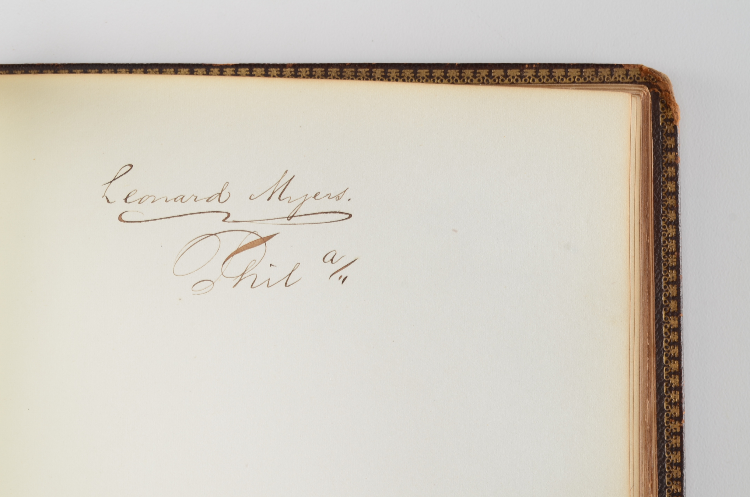 Rare Album with 142 Signatures of Lincoln & Historic 19th C. Men