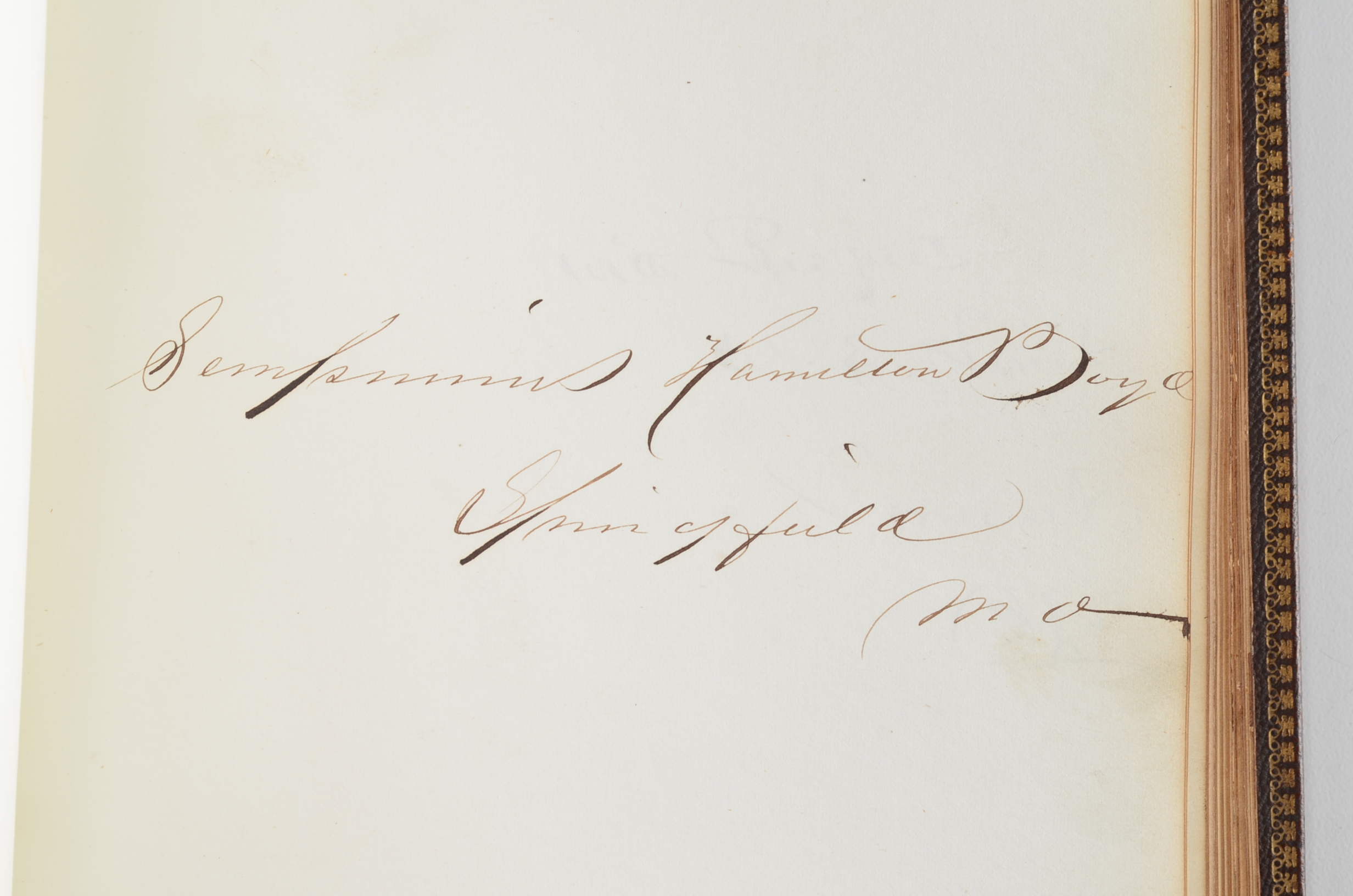 Rare Album with 142 Signatures of Lincoln & Historic 19th C. Men