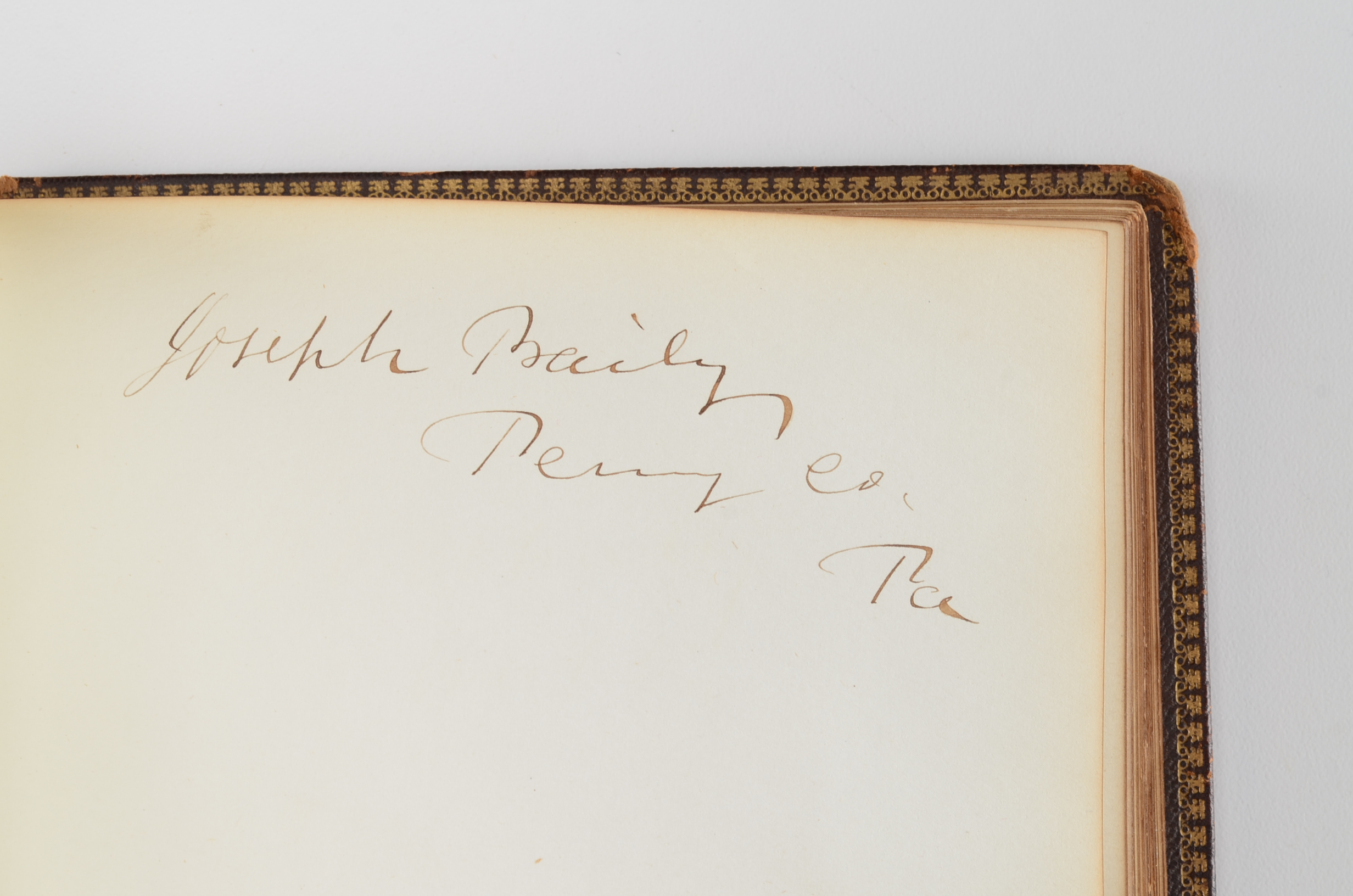 Rare Album with 142 Signatures of Lincoln & Historic 19th C. Men