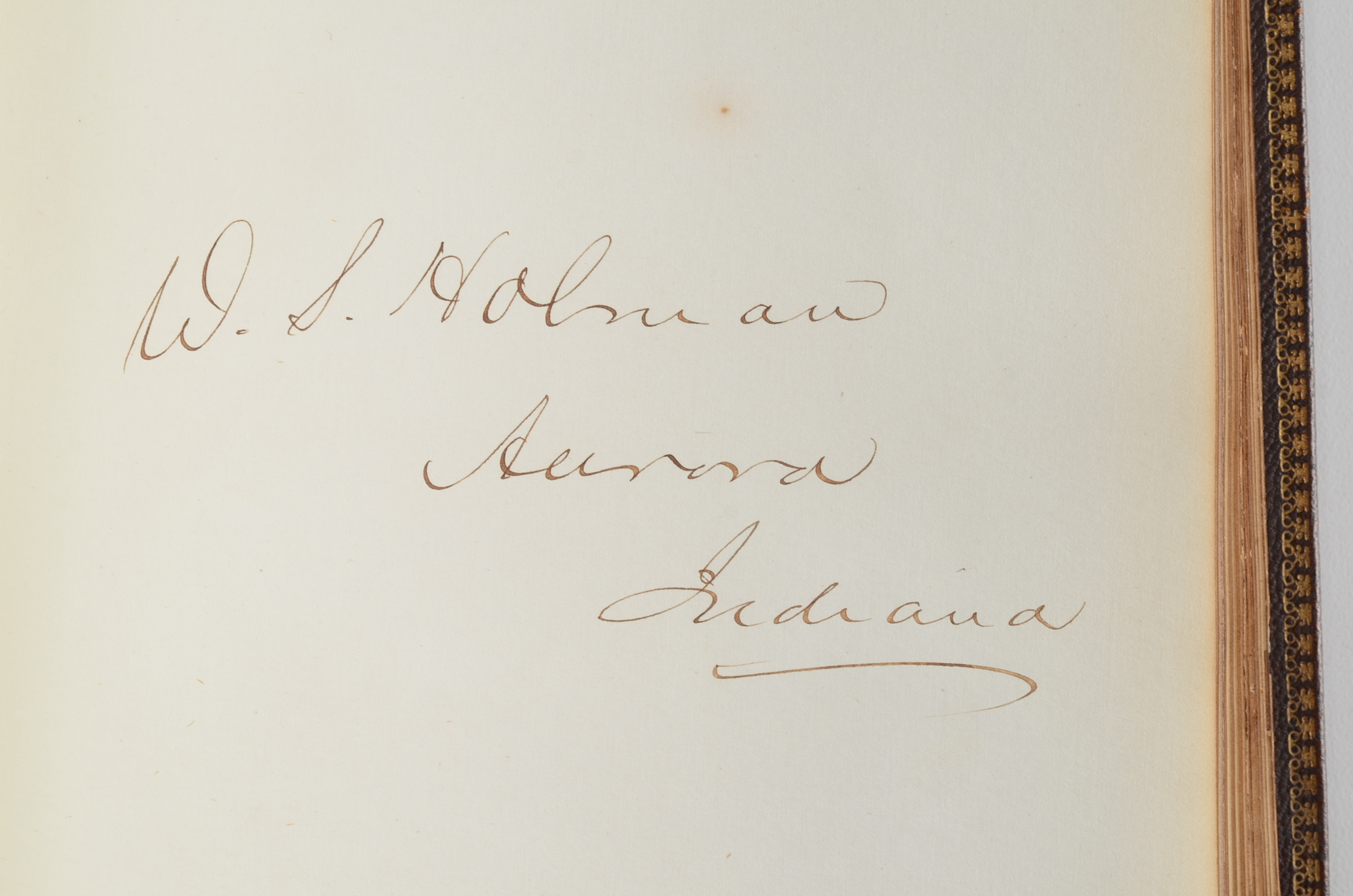 Rare Album with 142 Signatures of Lincoln & Historic 19th C. Men