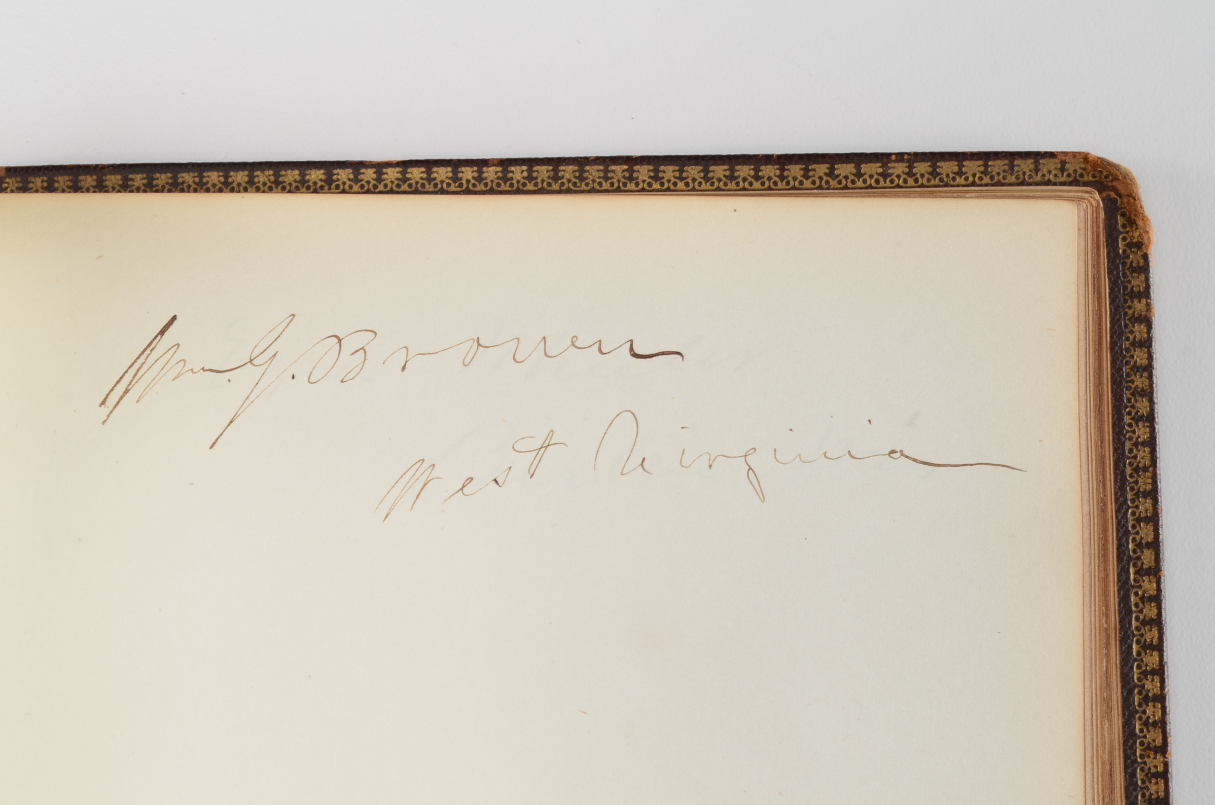 Rare Album with 142 Signatures of Lincoln & Historic 19th C. Men