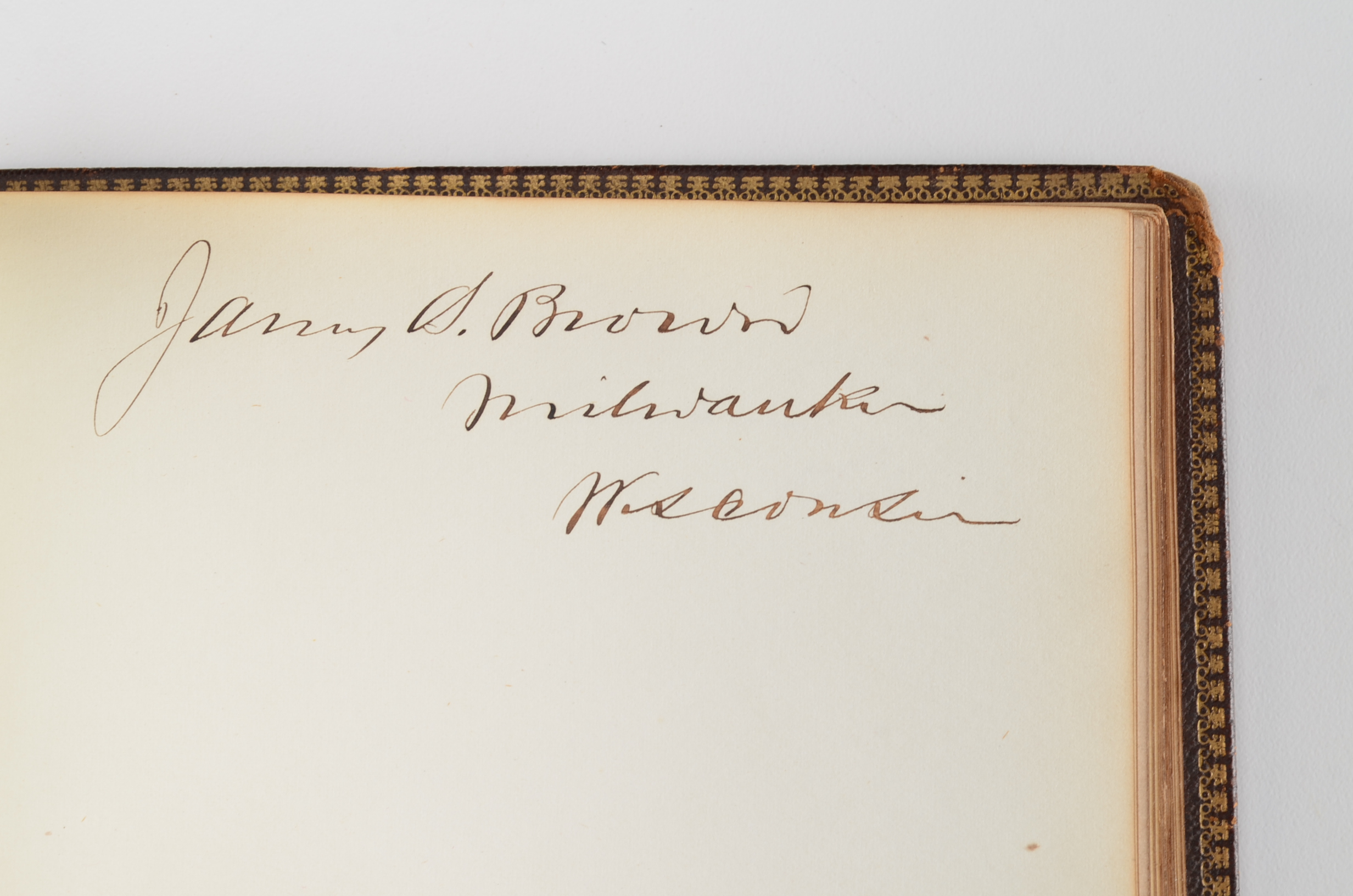 Rare Album with 142 Signatures of Lincoln & Historic 19th C. Men