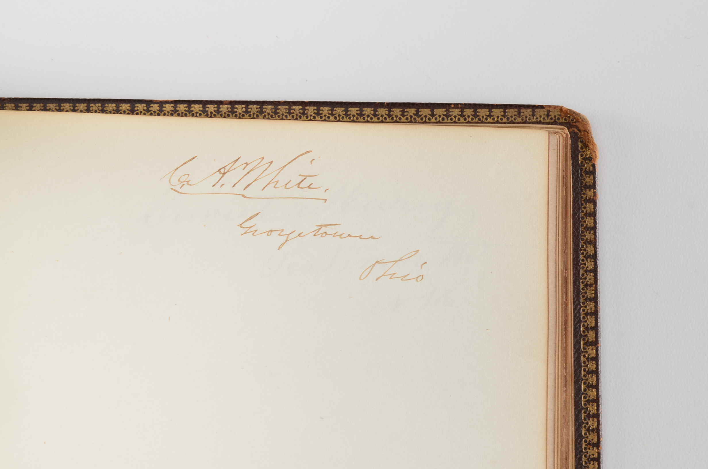Rare Album with 142 Signatures of Lincoln & Historic 19th C. Men