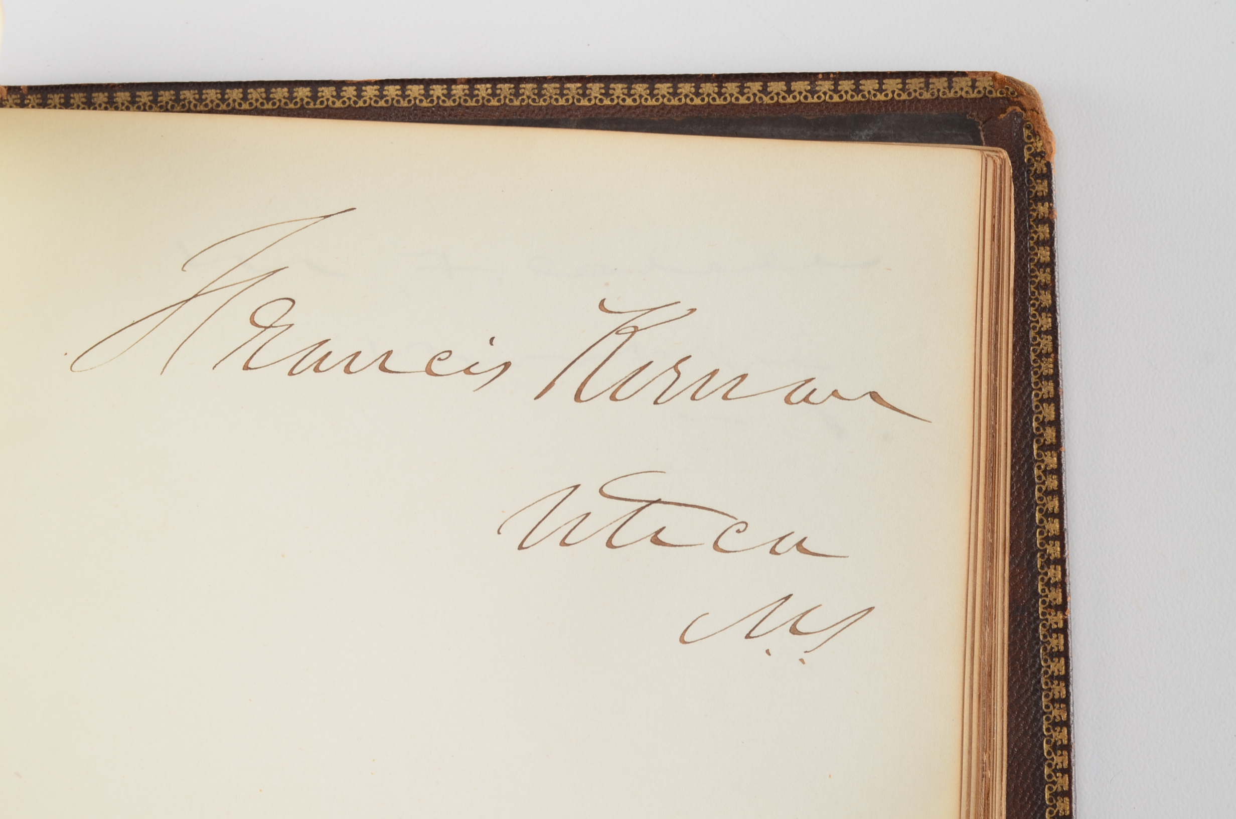 Rare Album with 142 Signatures of Lincoln & Historic 19th C. Men