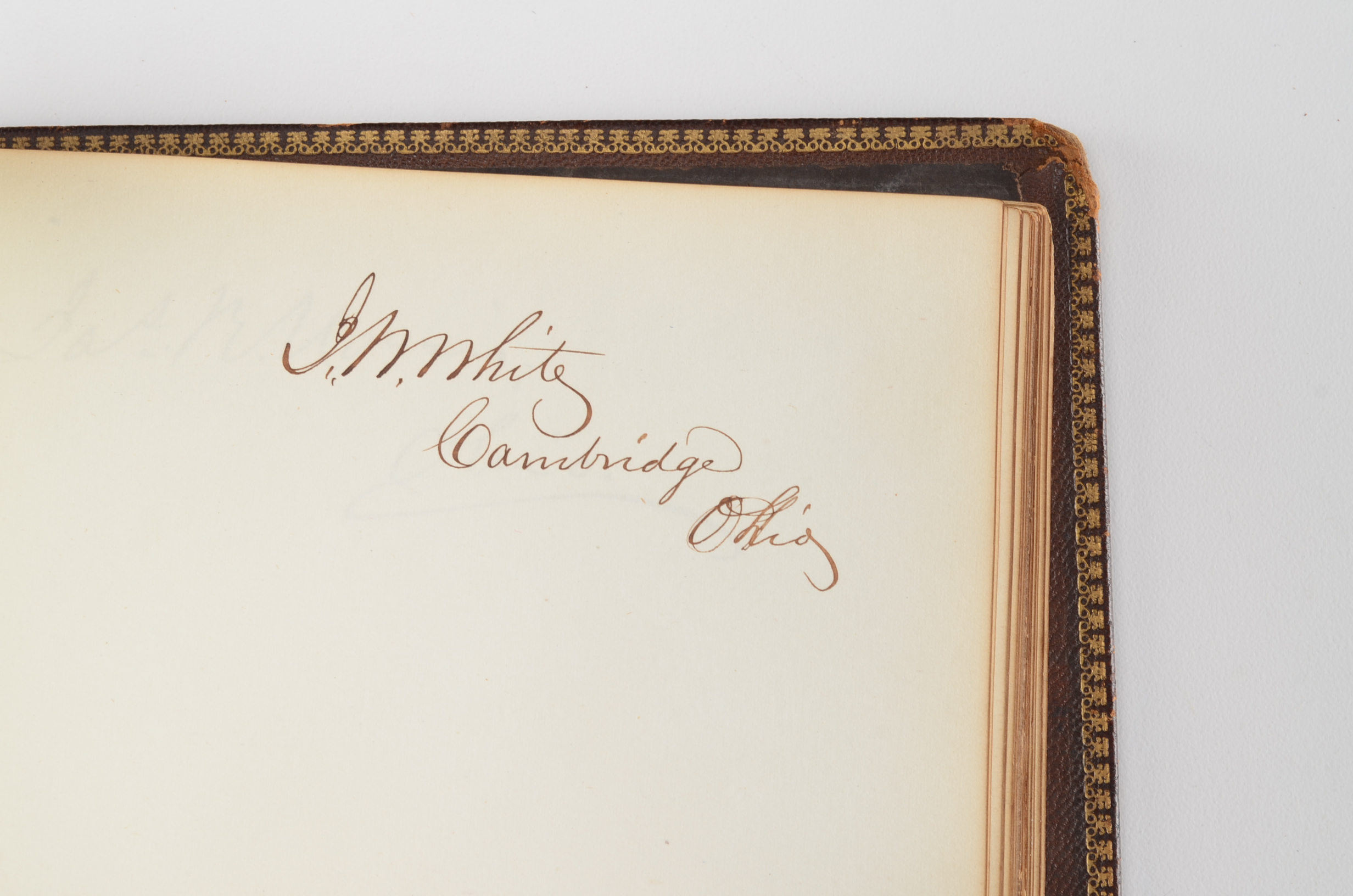 Rare Album with 142 Signatures of Lincoln & Historic 19th C. Men