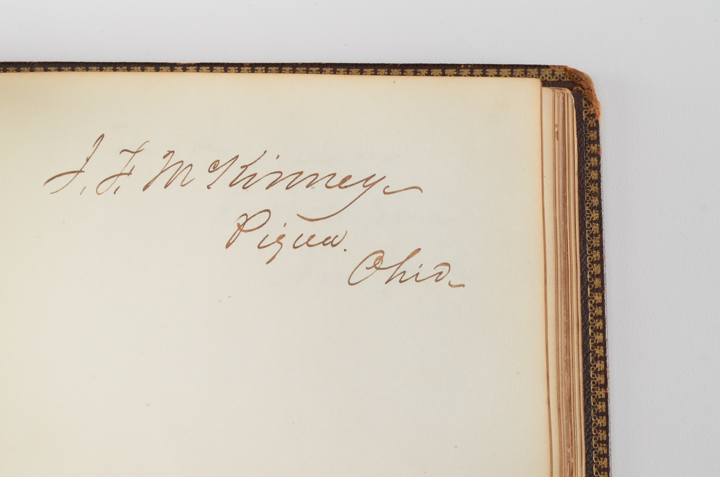 Rare Album with 142 Signatures of Lincoln & Historic 19th C. Men