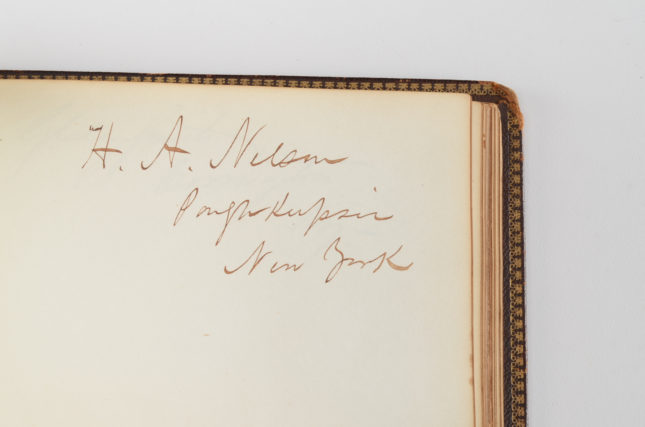 Rare Album with 142 Signatures of Lincoln & Historic 19th C. Men