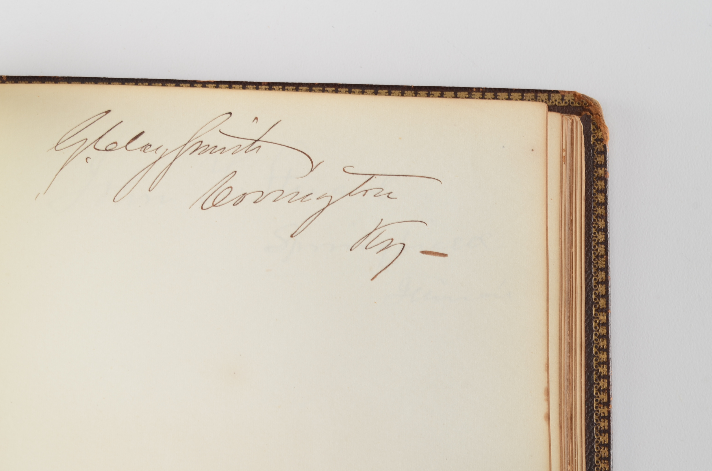 Rare Album with 142 Signatures of Lincoln & Historic 19th C. Men