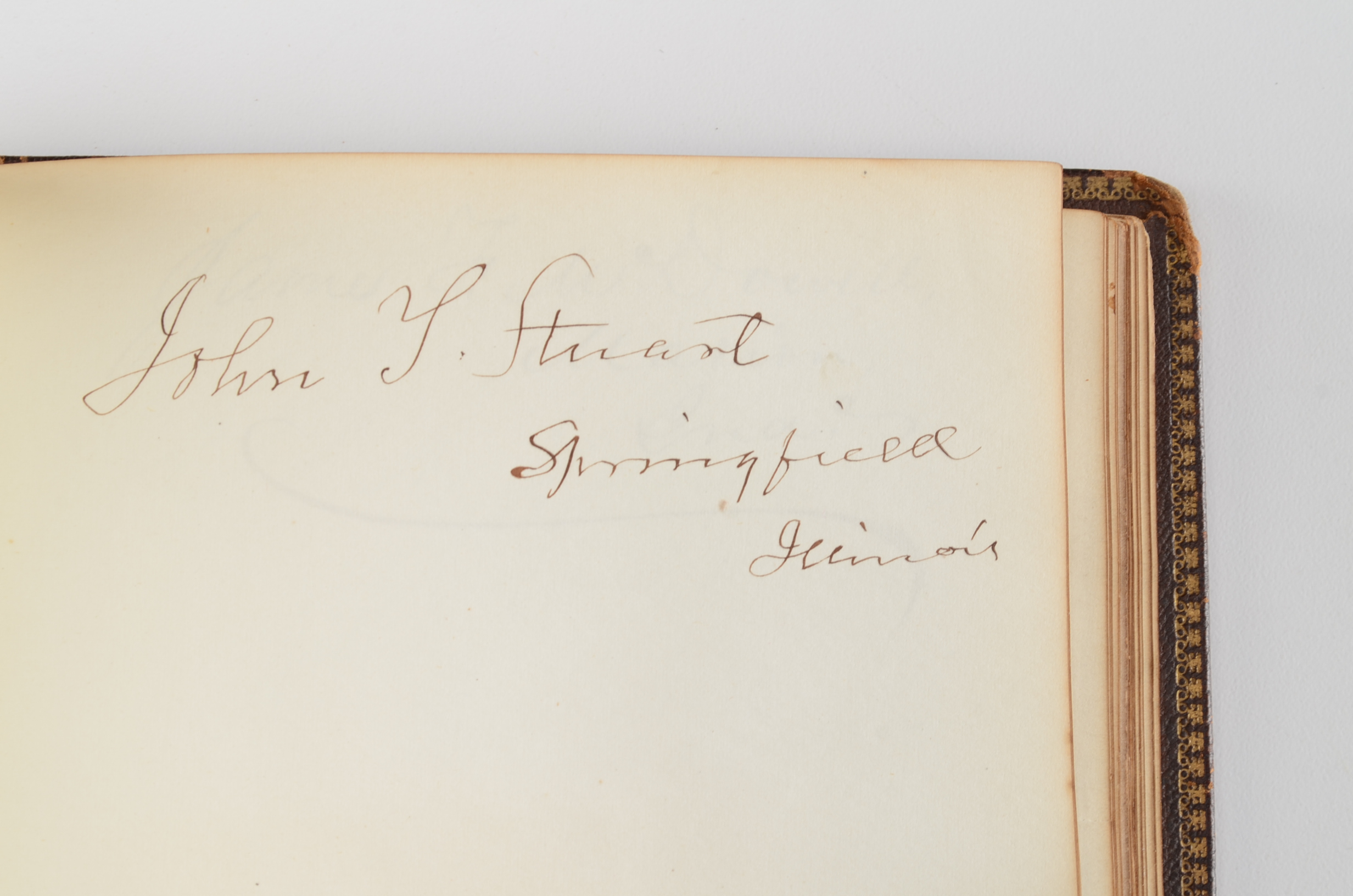 Rare Album with 142 Signatures of Lincoln & Historic 19th C. Men