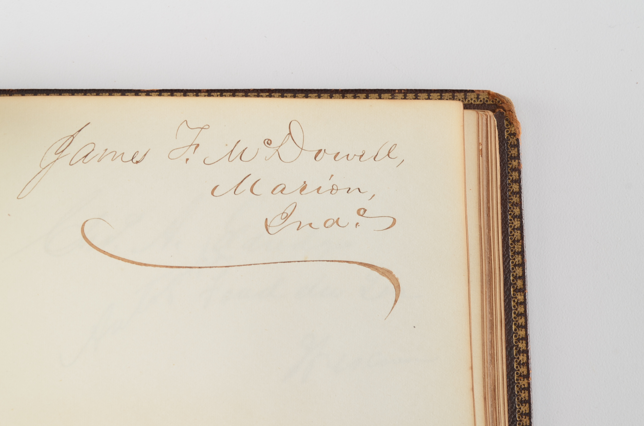 Rare Album with 142 Signatures of Lincoln & Historic 19th C. Men