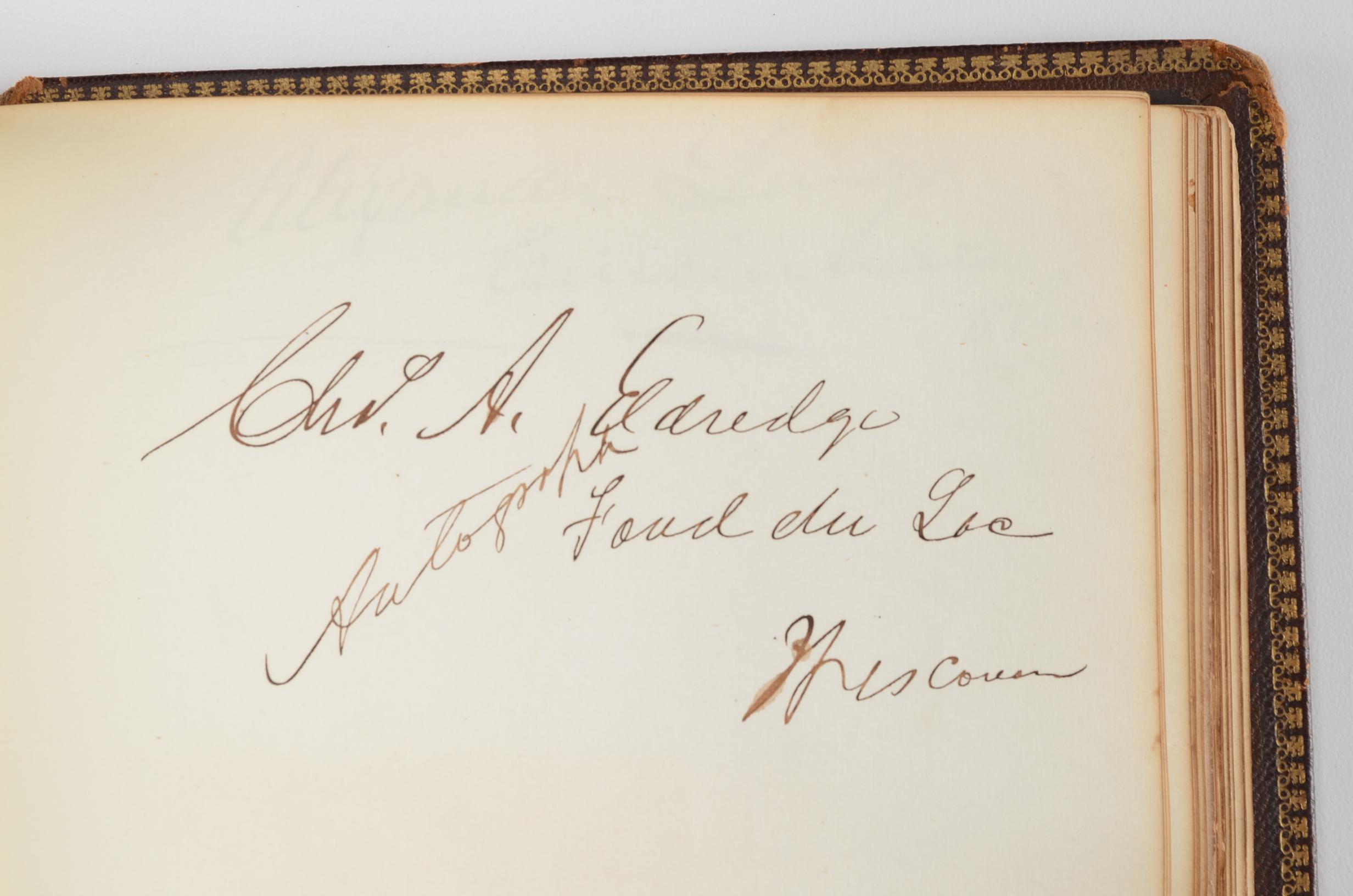 Rare Album with 142 Signatures of Lincoln & Historic 19th C. Men