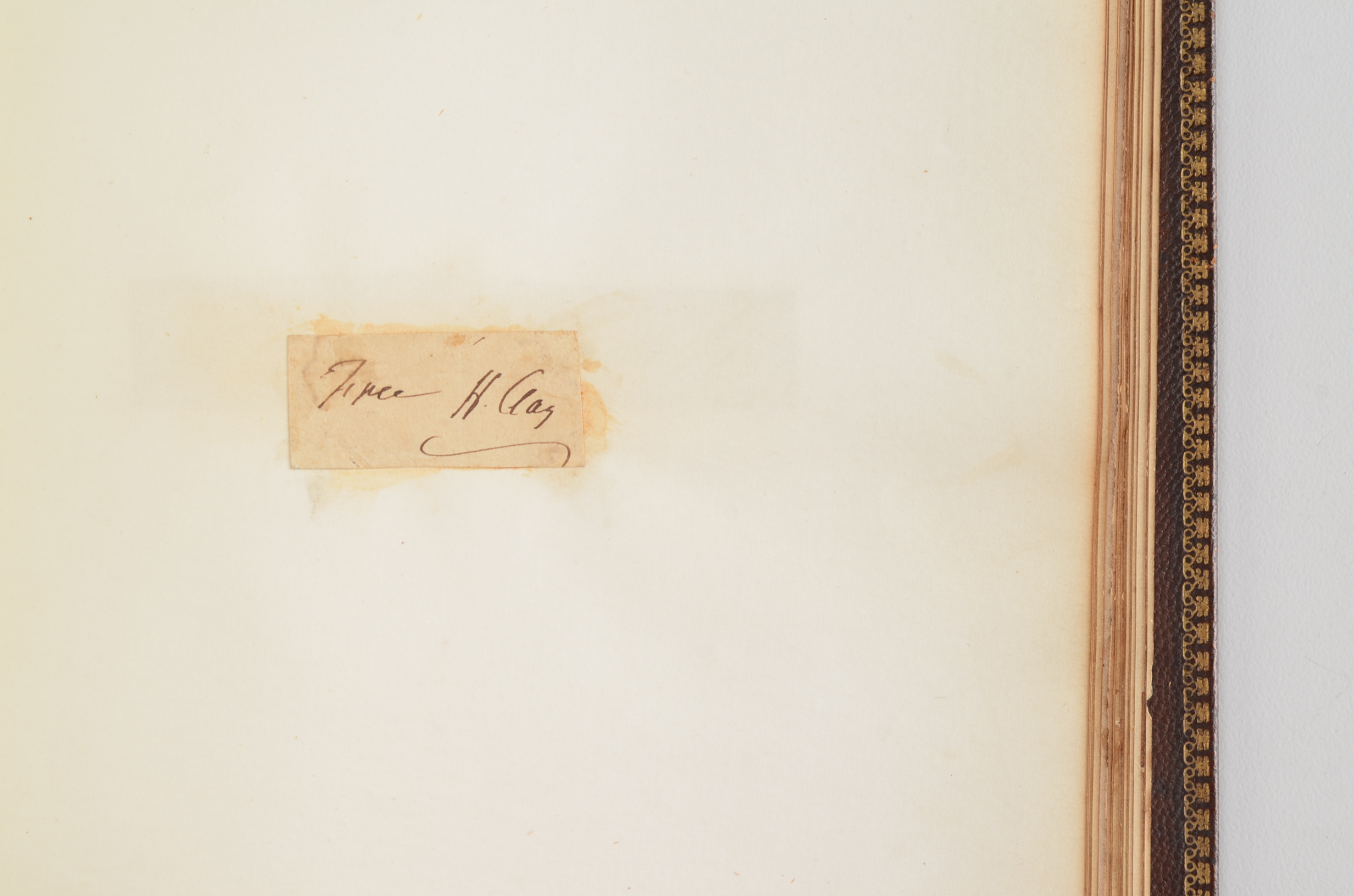 Rare Album with 142 Signatures of Lincoln & Historic 19th C. Men