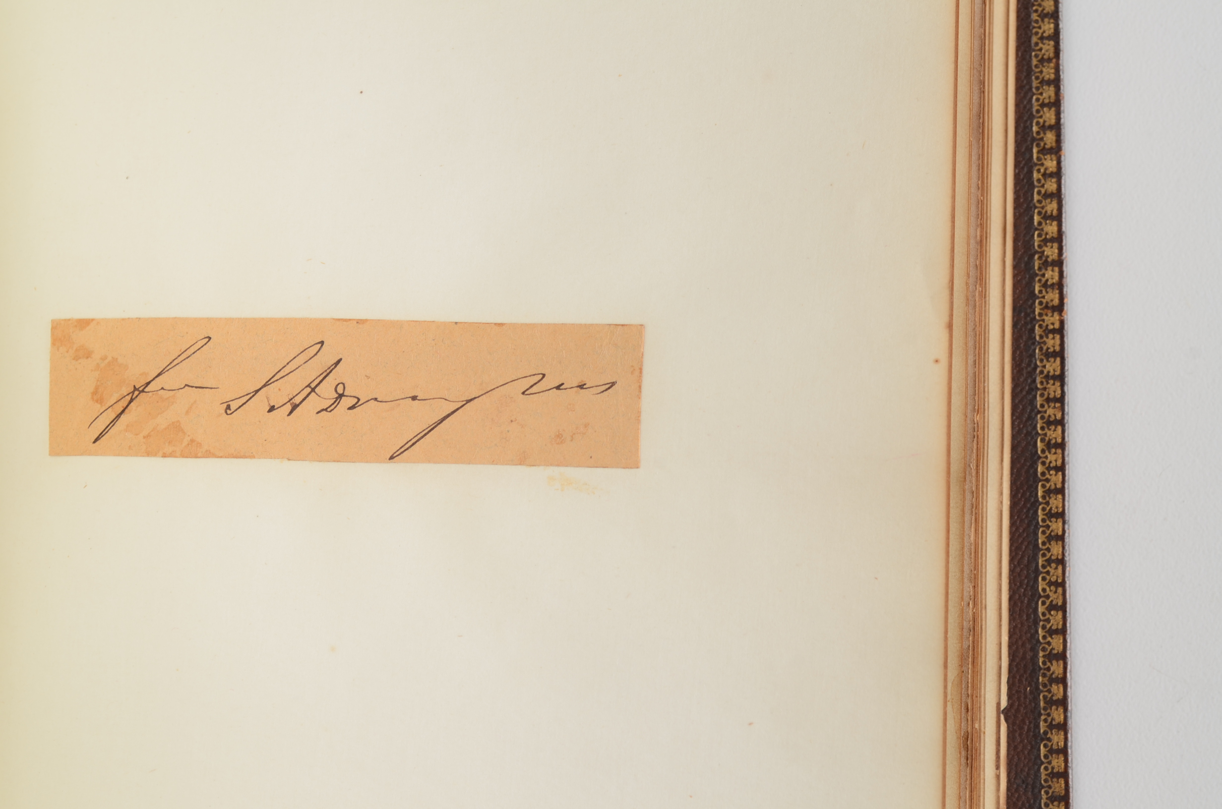 Rare Album with 142 Signatures of Lincoln & Historic 19th C. Men