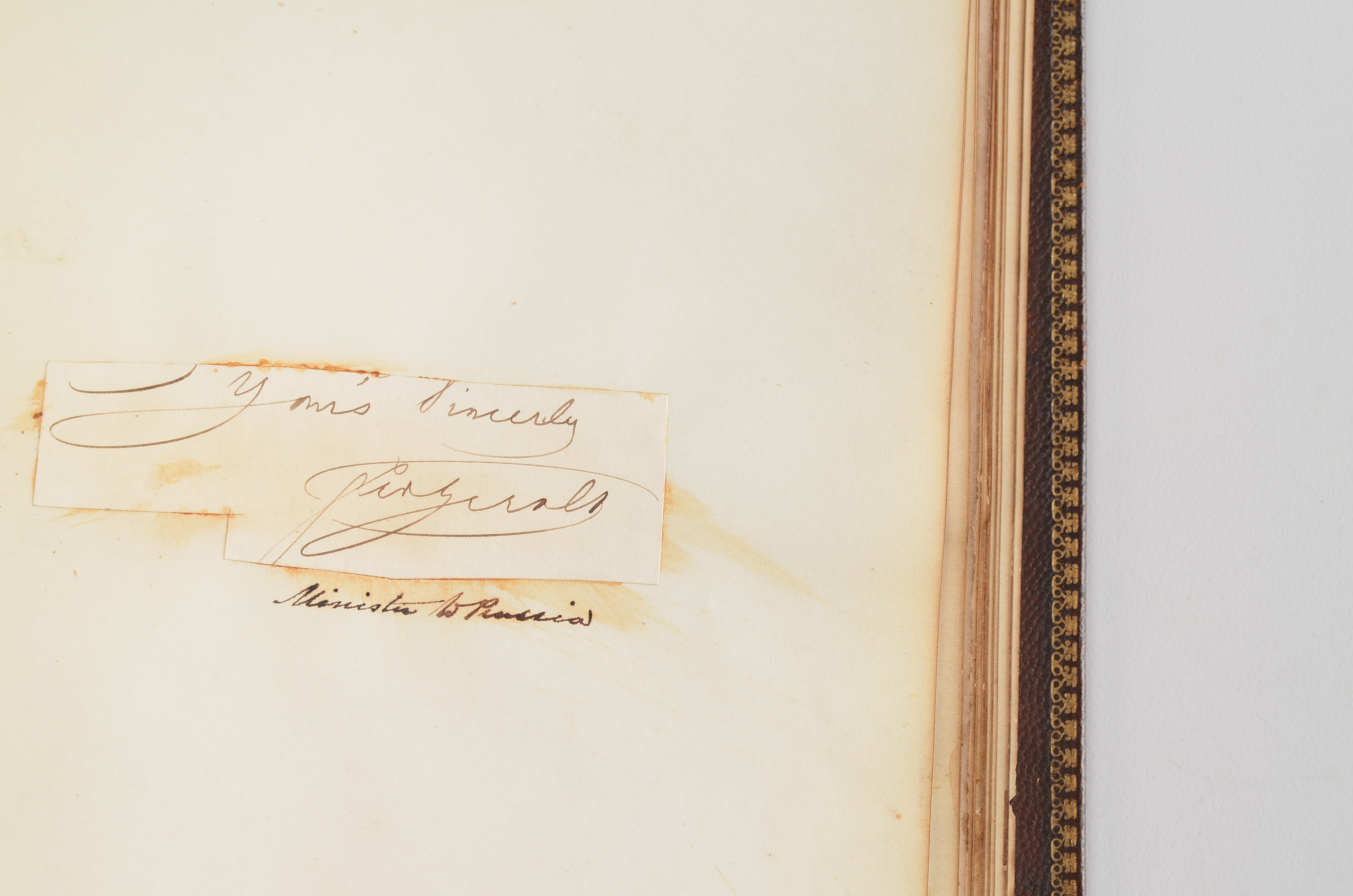 Rare Album with 142 Signatures of Lincoln & Historic 19th C. Men