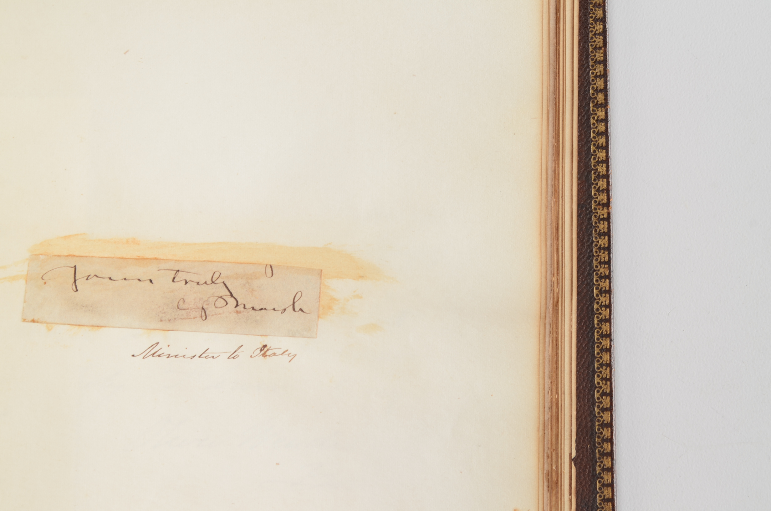 Rare Album with 142 Signatures of Lincoln & Historic 19th C. Men