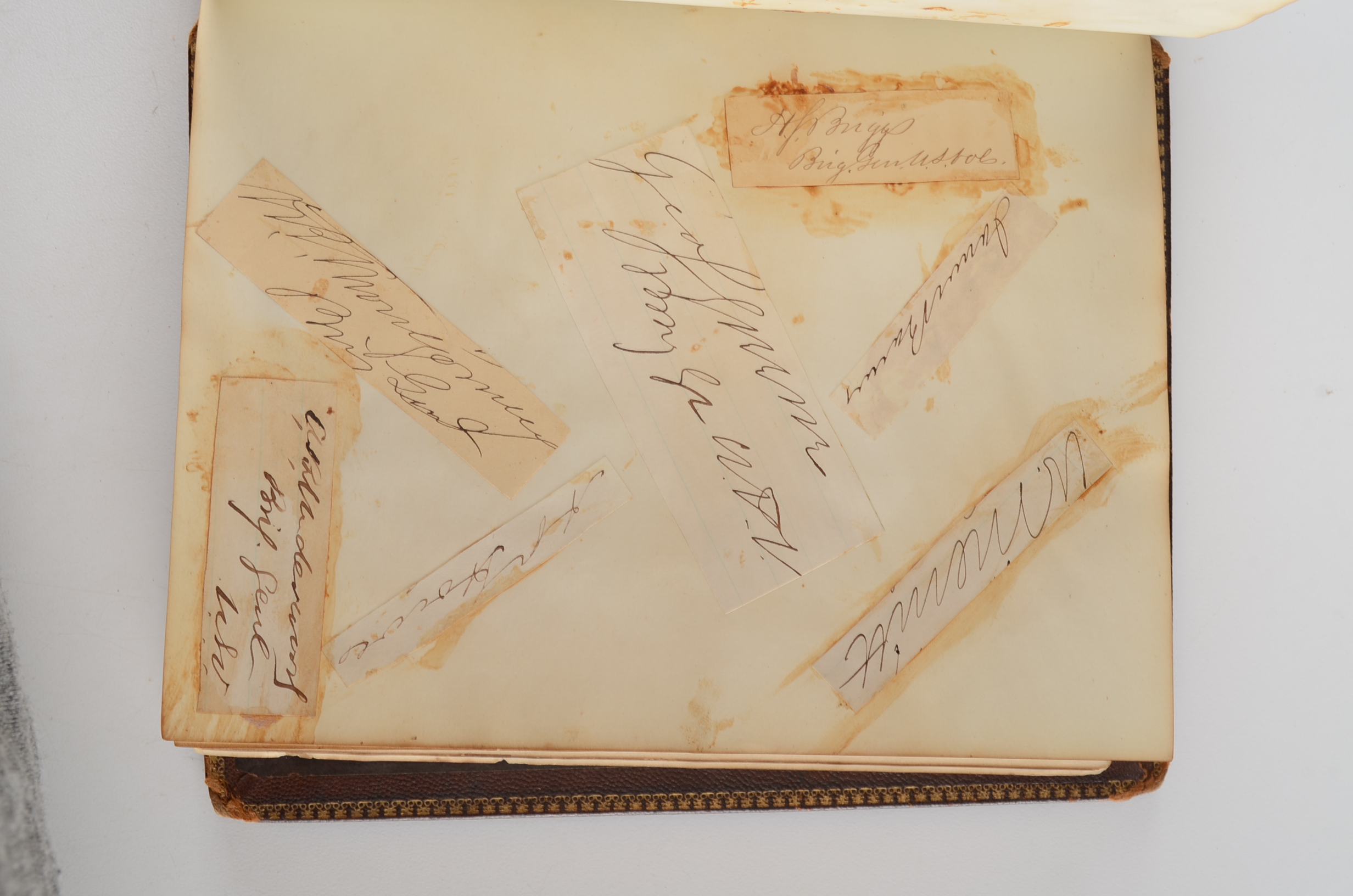 Rare Album with 142 Signatures of Lincoln & Historic 19th C. Men