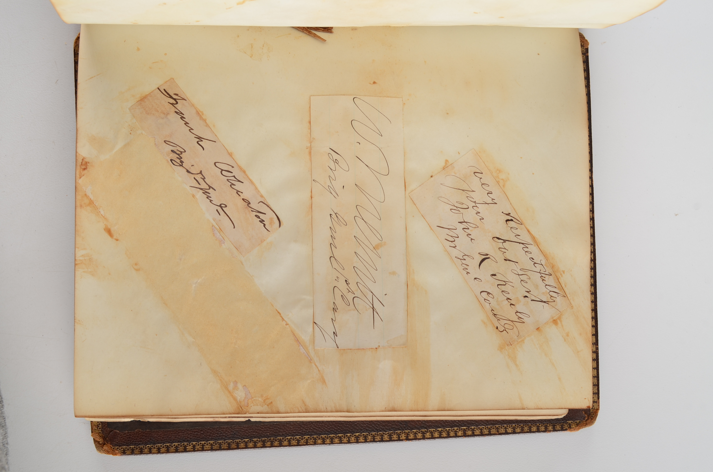 Rare Album with 142 Signatures of Lincoln & Historic 19th C. Men