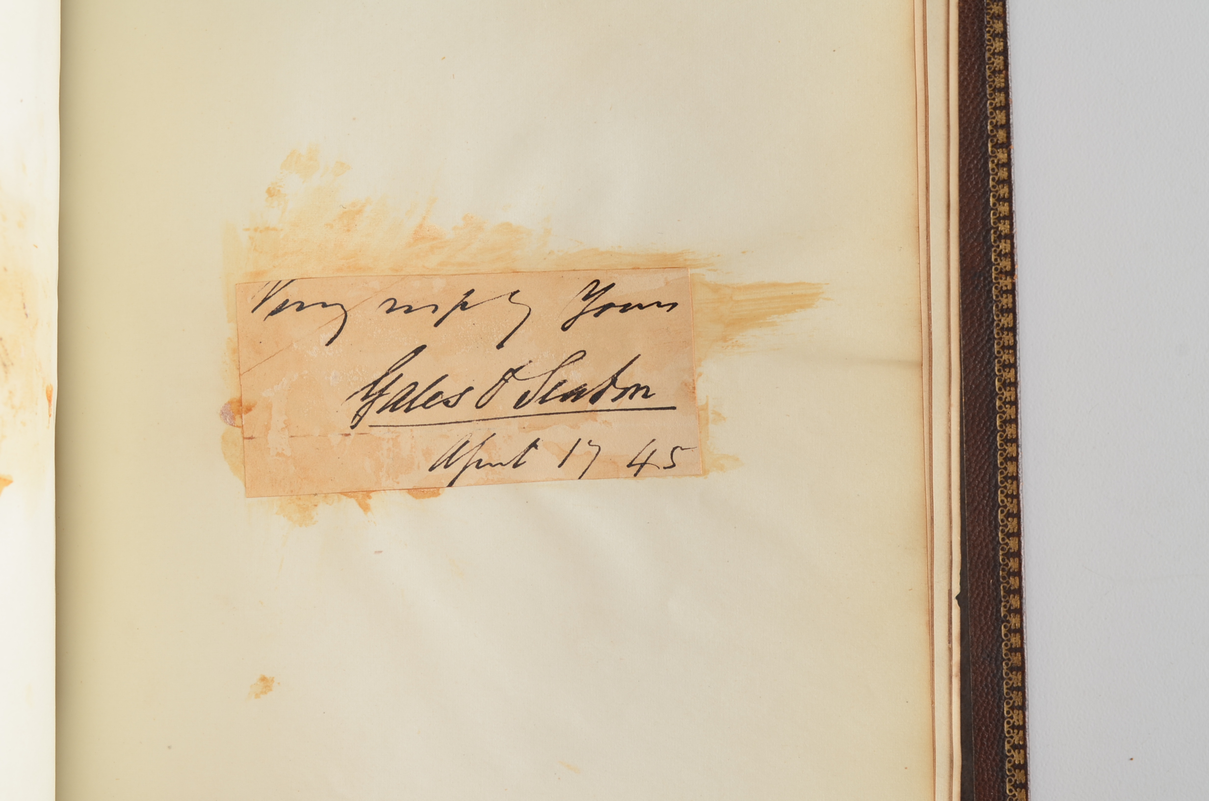 Rare Album with 142 Signatures of Lincoln & Historic 19th C. Men