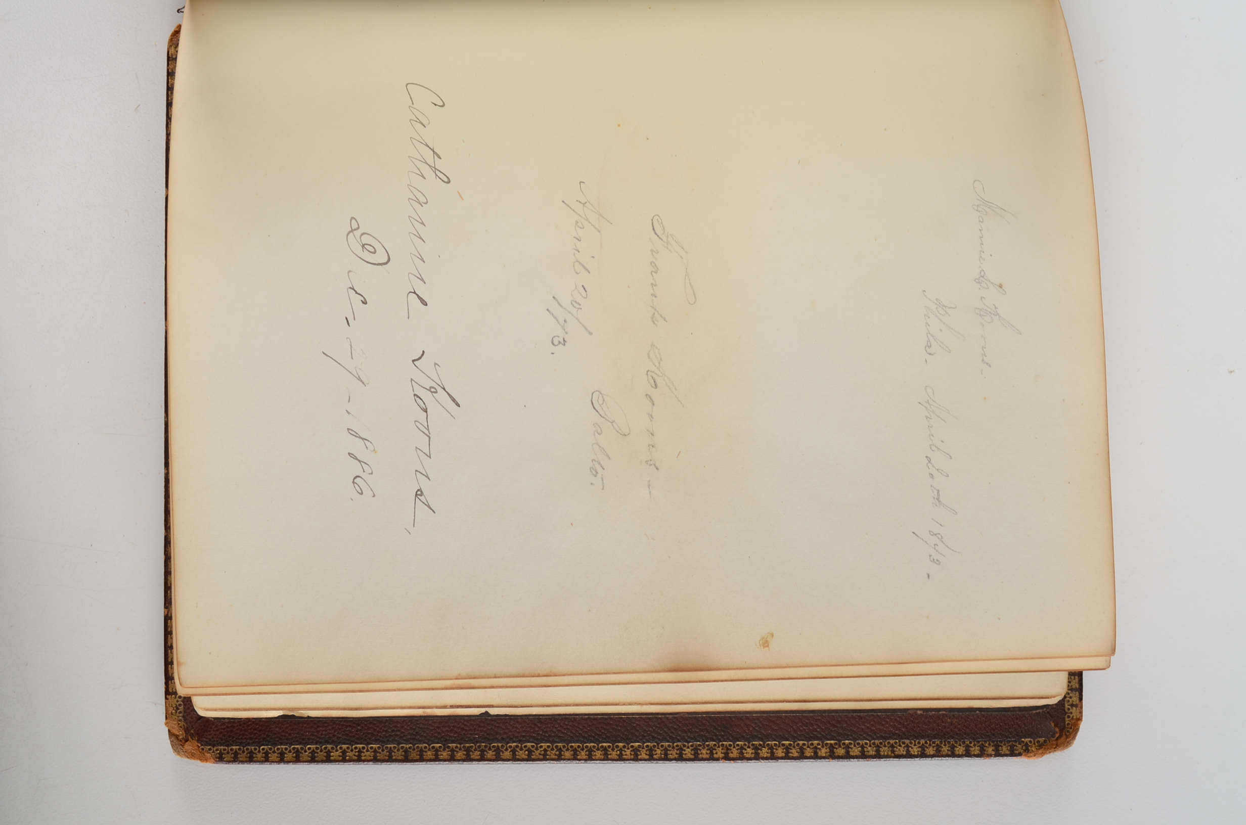 Rare Album with 142 Signatures of Lincoln & Historic 19th C. Men