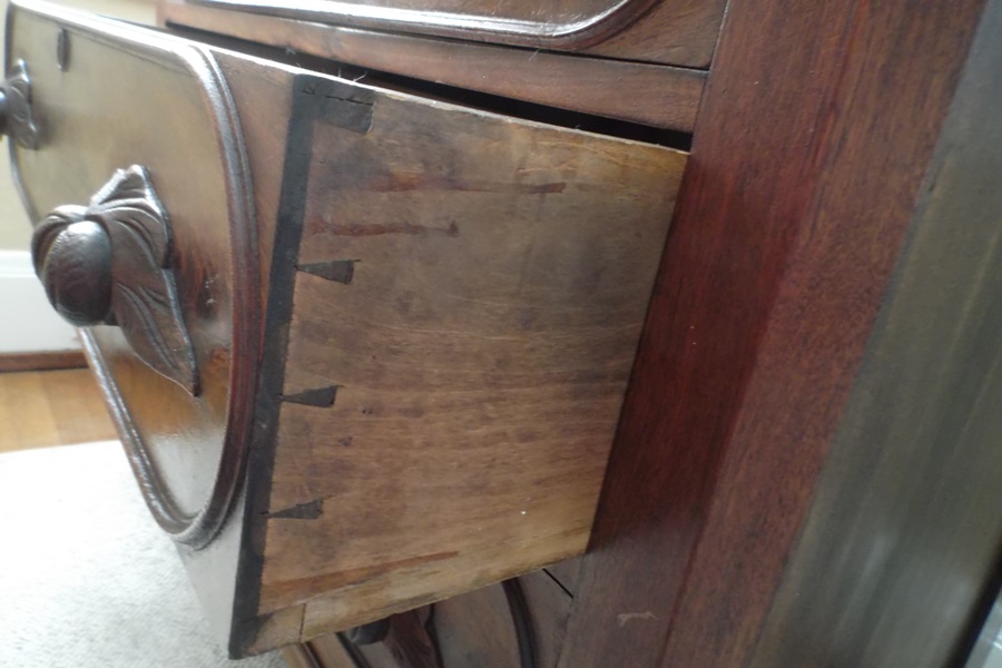 Victorian Walnut Swivel Mirror Dresser