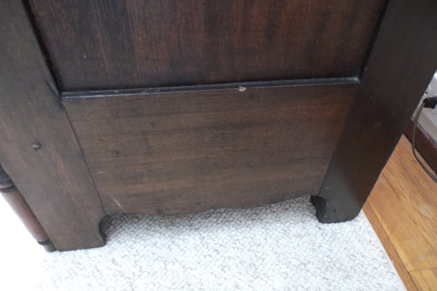 Victorian Walnut Swivel Mirror Dresser