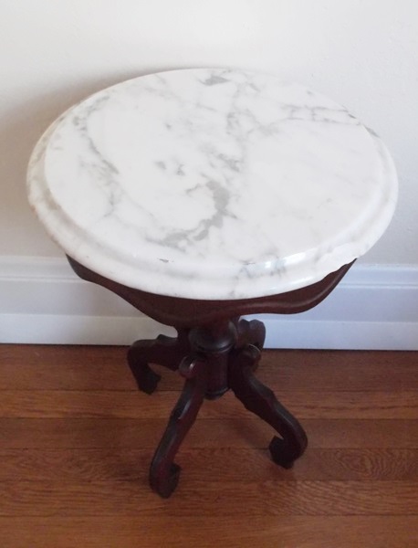Victorian Marble Top Side Table